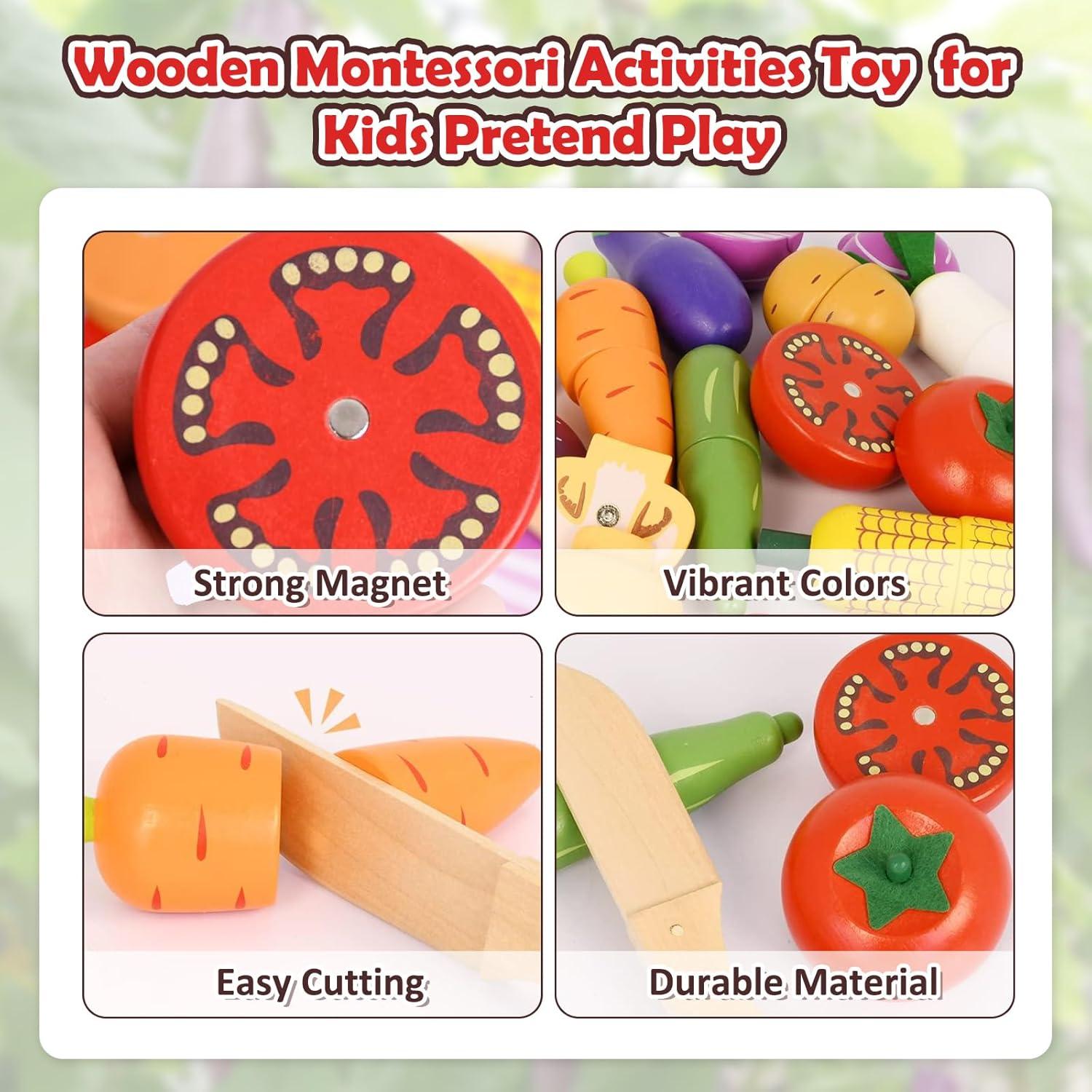 Set de Juguetes de Cocina de Madera Smartwo 12 Piezas