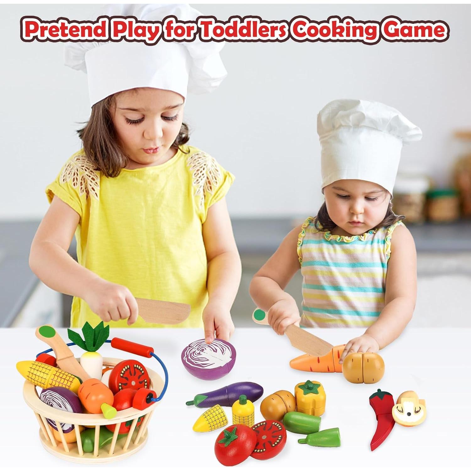 Set de Juguetes de Cocina de Madera Smartwo 12 Piezas