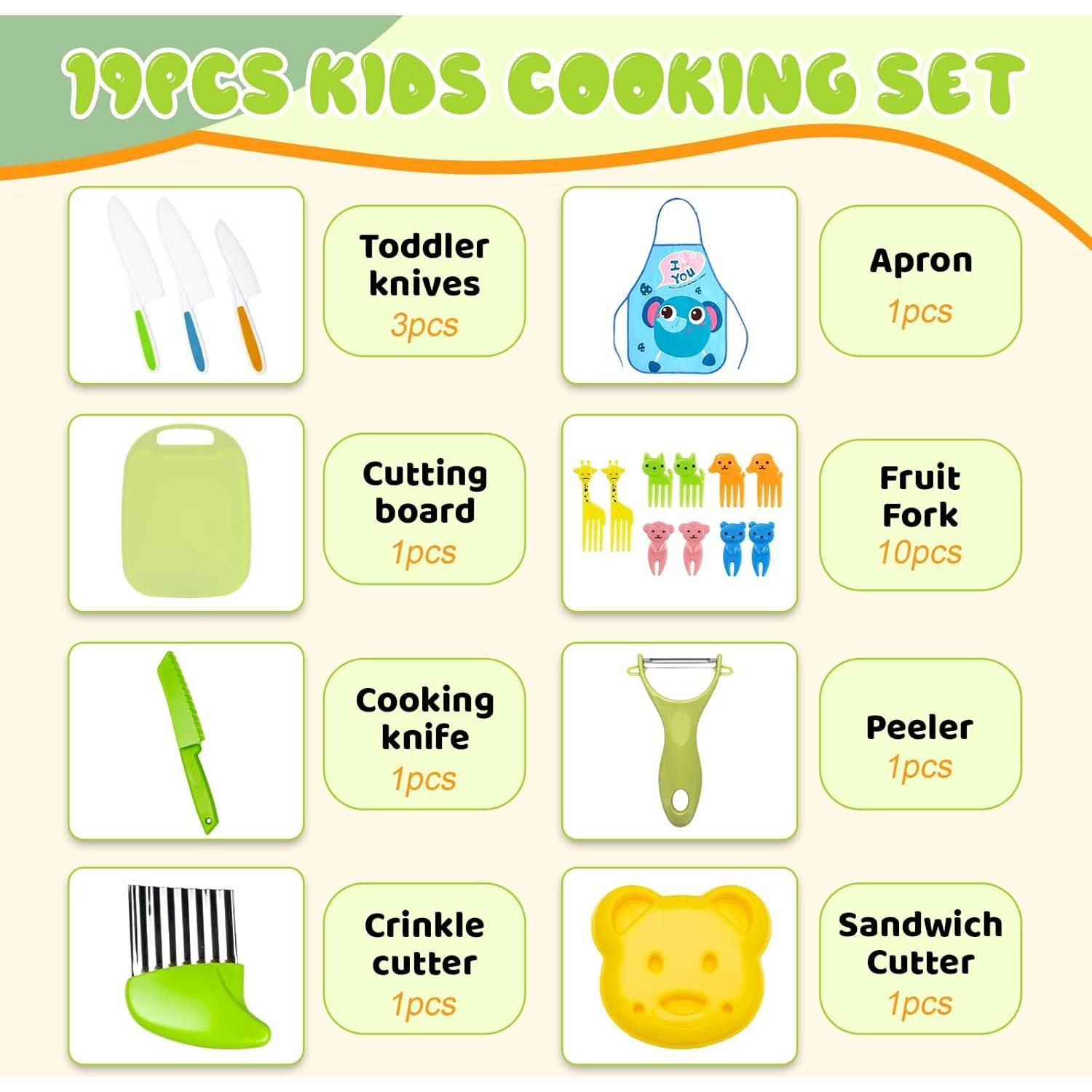 Juego de Cocina Montessori 19 Piezas AIXMEET para Niños