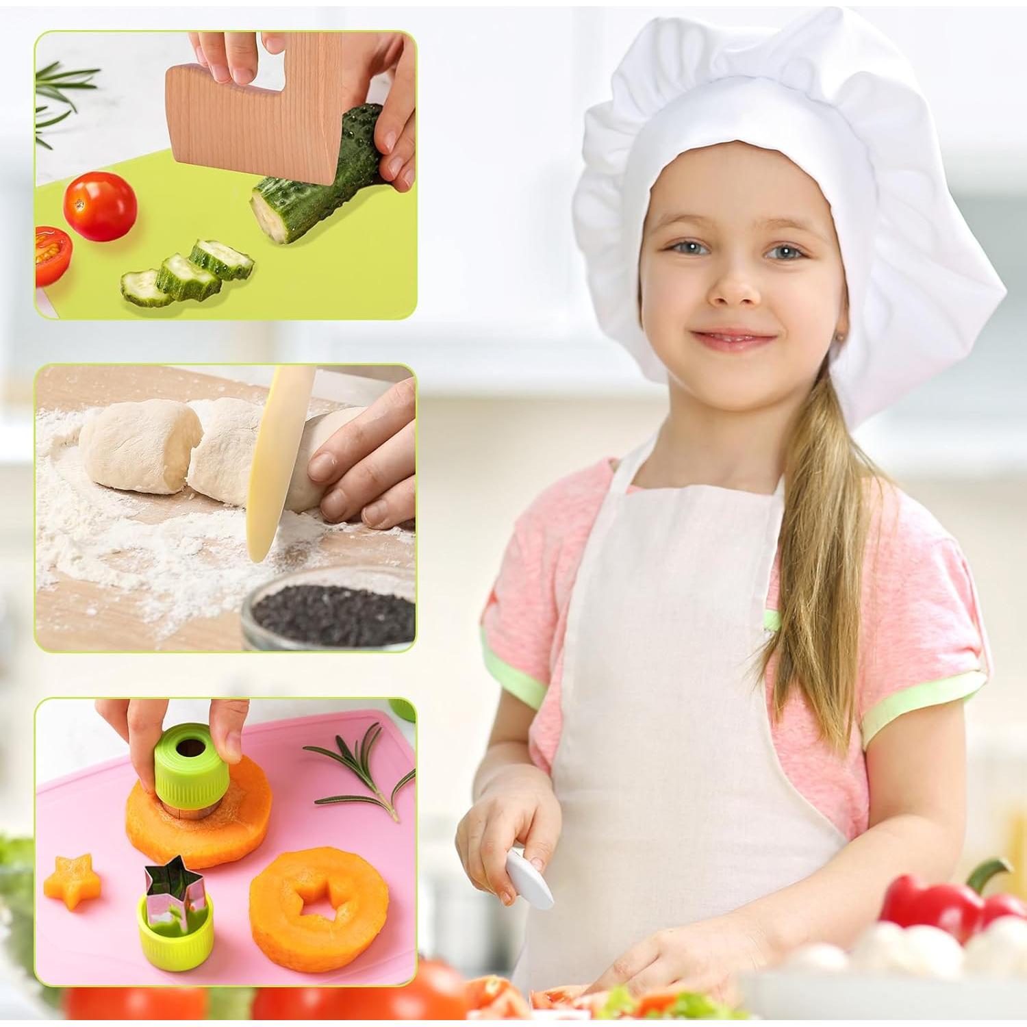 Juego de cuchillos Montessori para niños 23 piezas iKumar