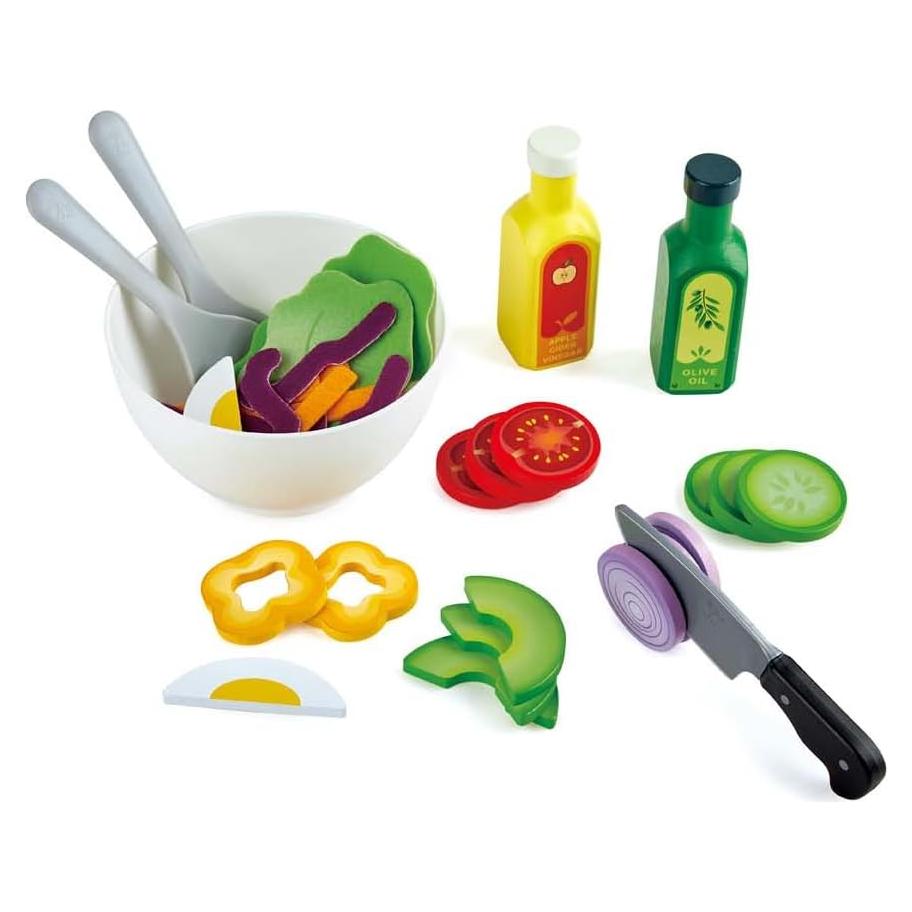 Juego de Ensalada Saludable Hape 39 Pzs para Niños 3 Años