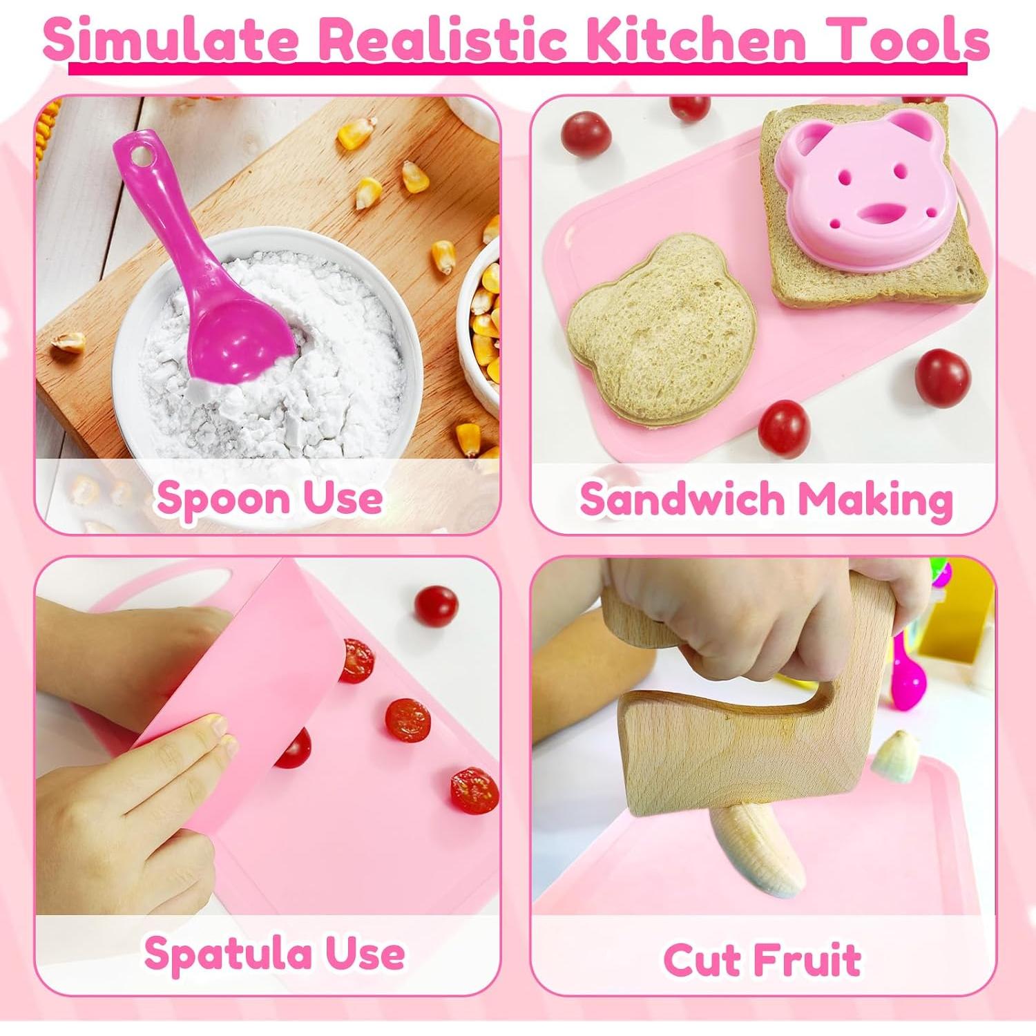 Juego de cocina Montessori OLRMA 19 piezas para niños