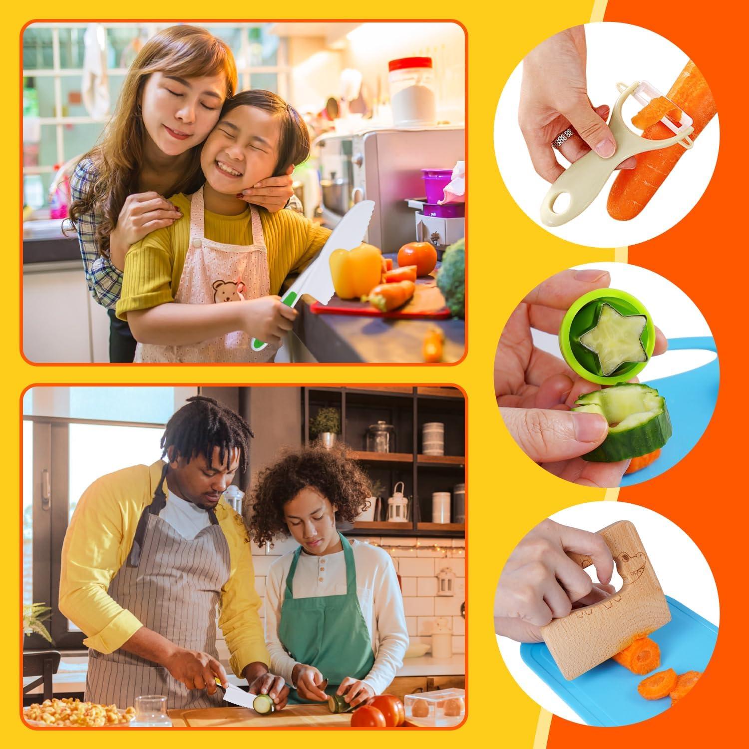 Juego de cuchillos seguros para niños Doiaz 29 piezas