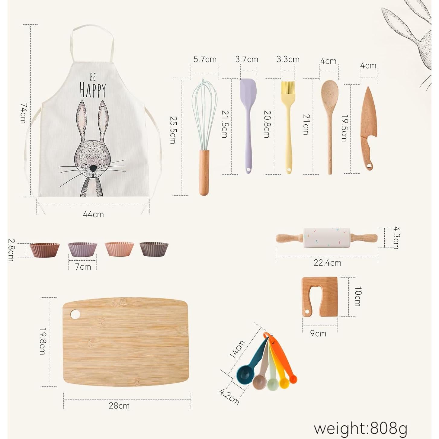 Juego de cocina para niños Promise Babe 14 piezas Montessori