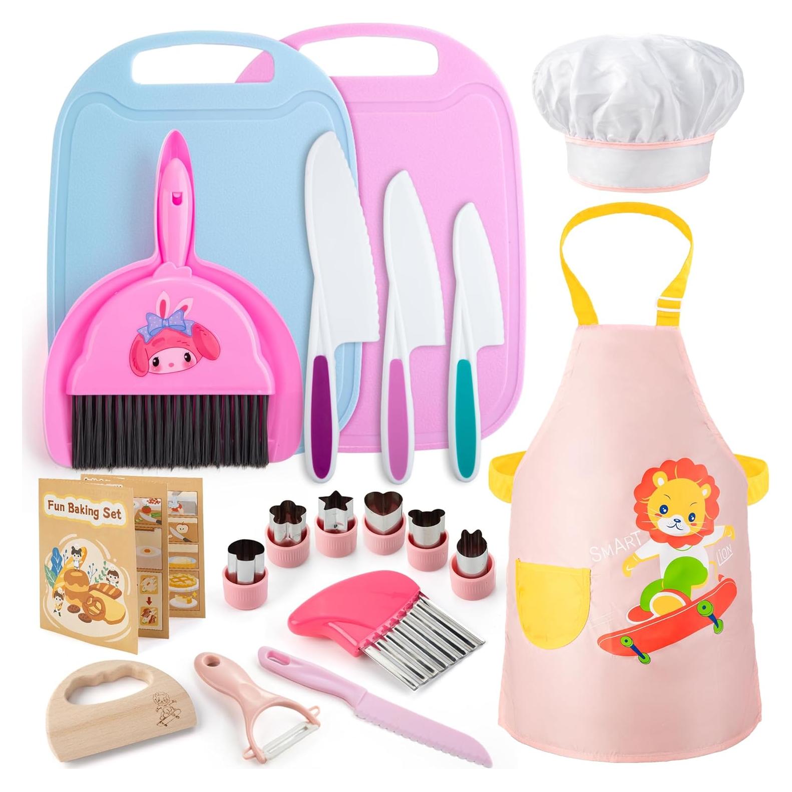 Juego de Cuchillos para Niños Juboury 20PCS - Set de Cocina Montessori