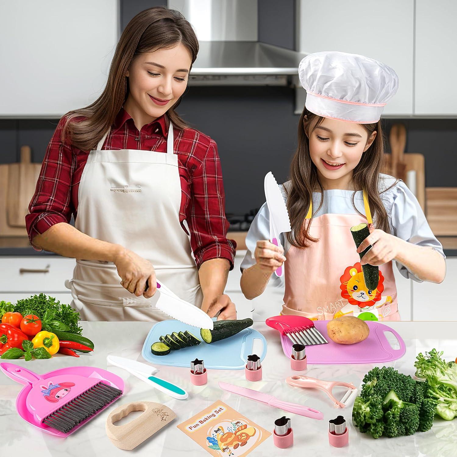 Juego de Cuchillos para Niños Juboury 20PCS - Set de Cocina Montessori