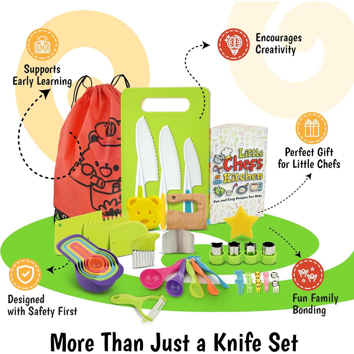 Juego de cocina Montessori para niños Raymeer 40 piezas