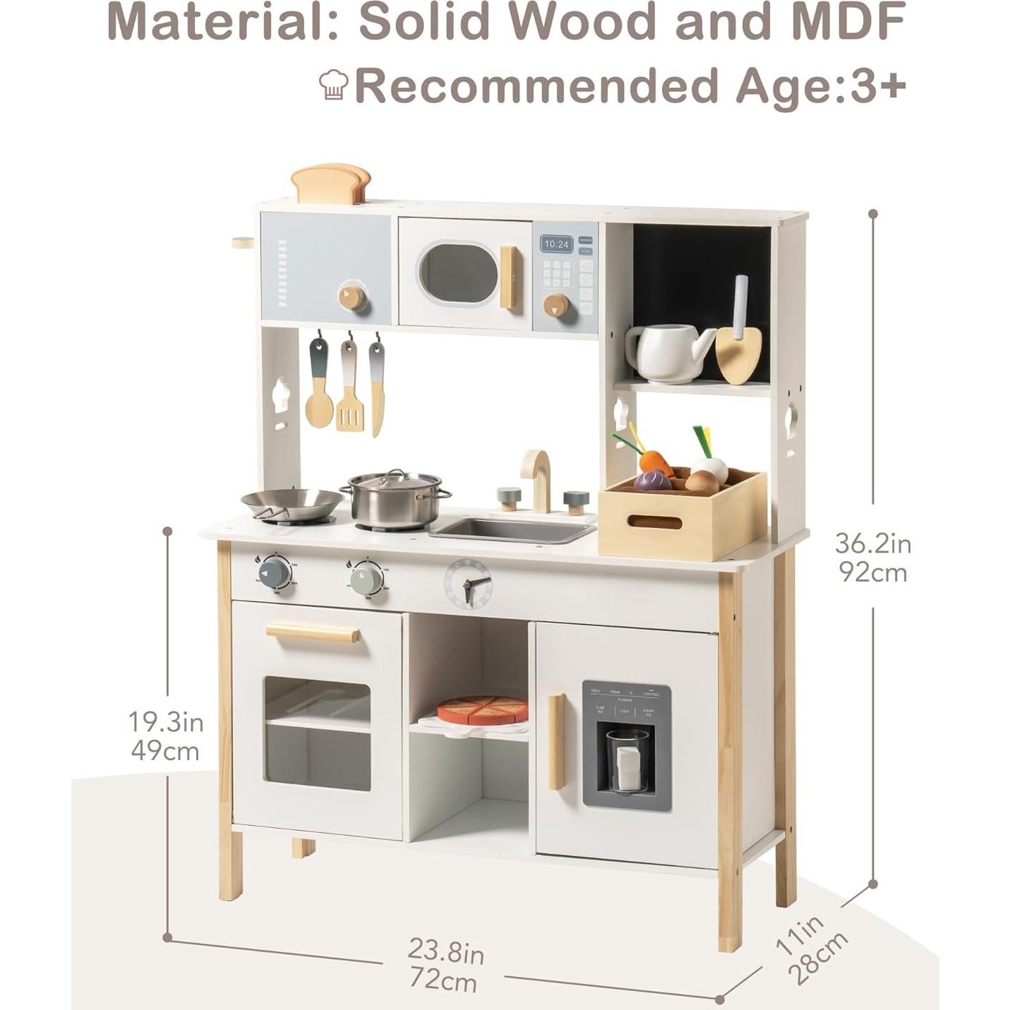 Cocina de Juguete de Madera ROBOTIME con Tostadora y Comida