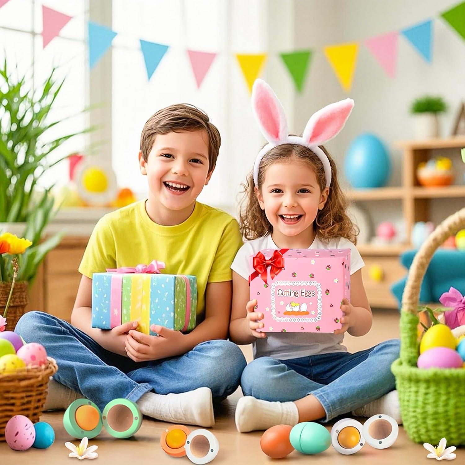 Conjunto de Huevos de Madera WHOHOLL para Cocina Infantil