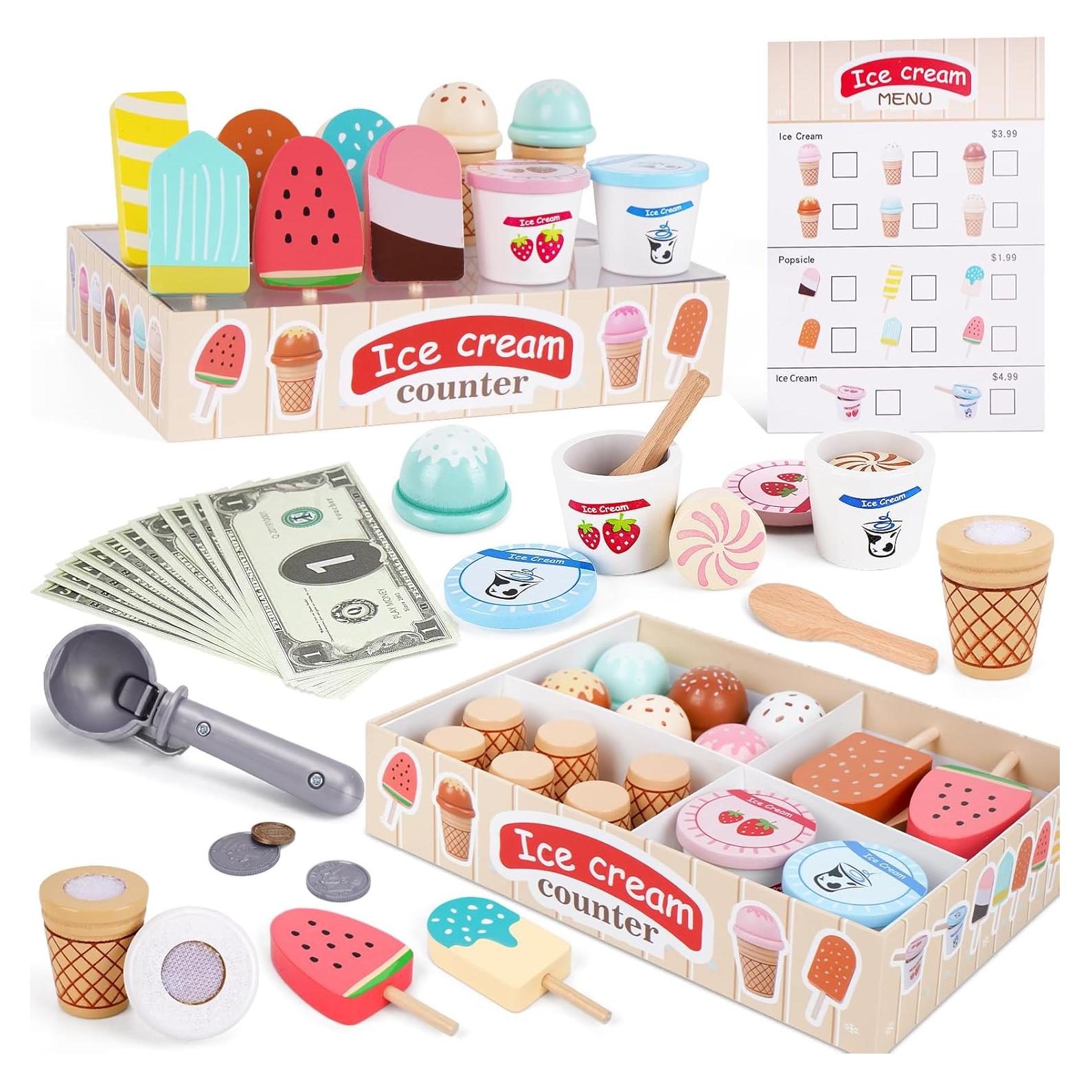 Juguete de Helado de Madera Shen Zhen 25.5x18cm para Niños