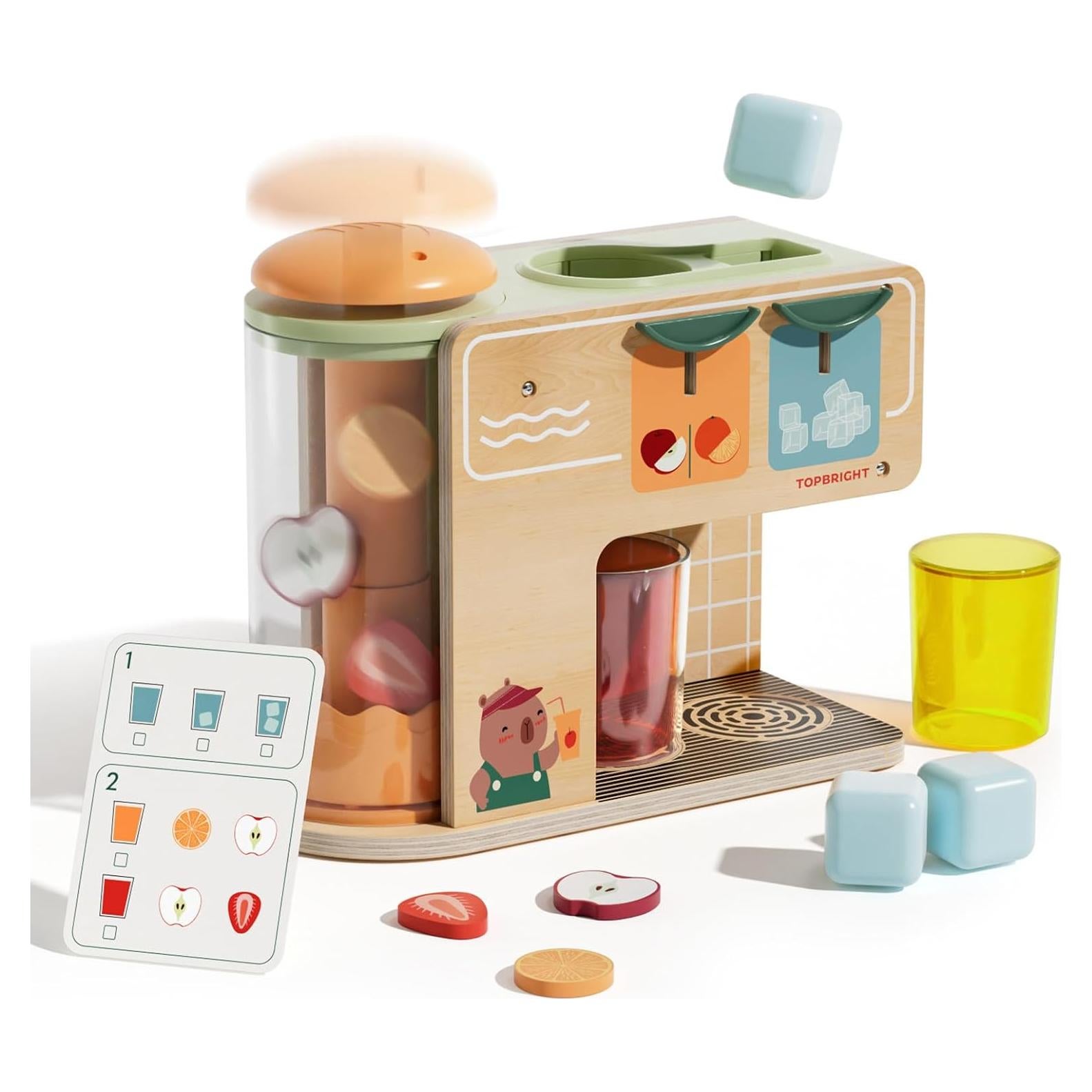 Dispensador de Bebidas de Madera TOP BRIGHT con Accesorios