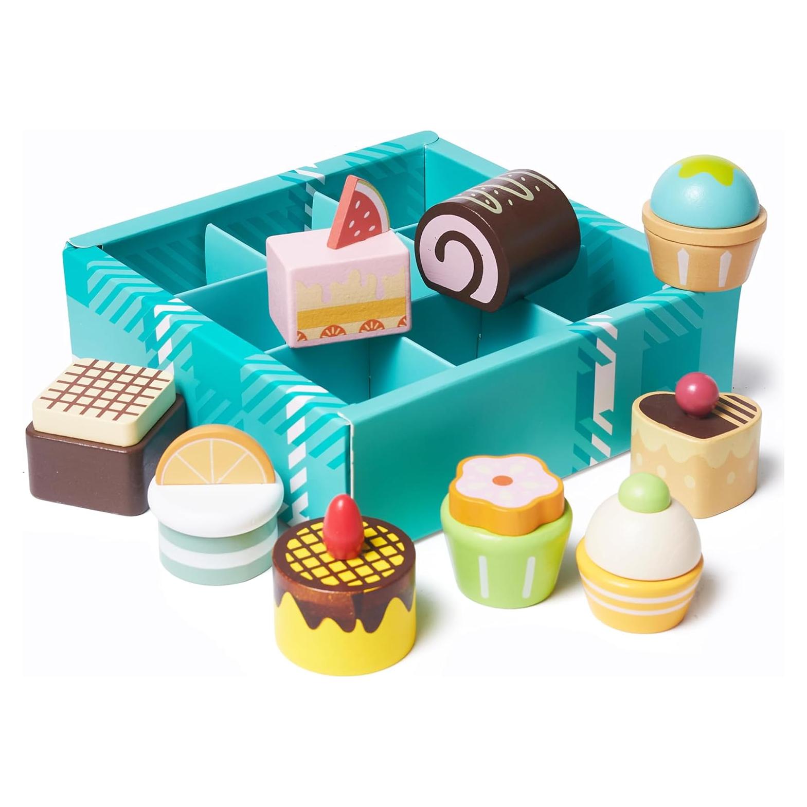 Juego de Comida de Madera MONT PLEASANT 10 Piezas Dulces