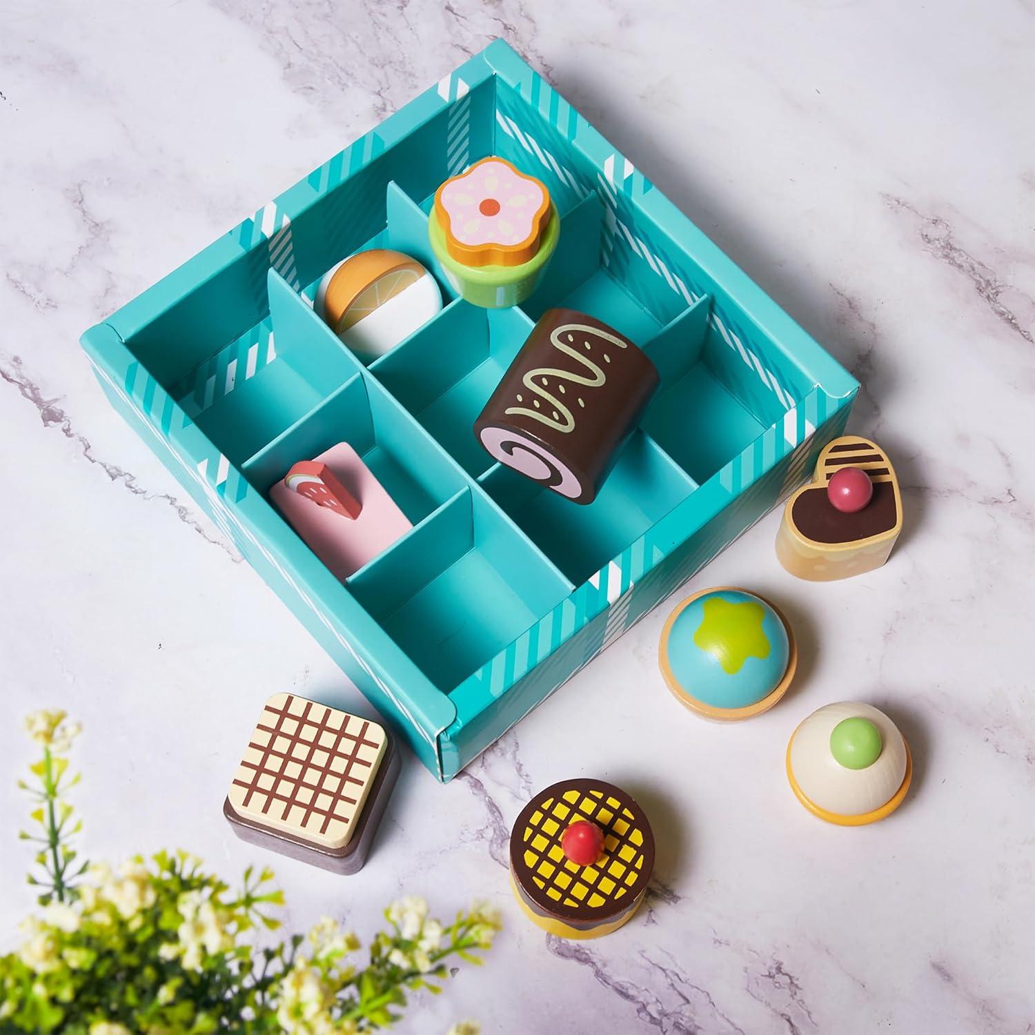 Juego de Comida de Madera MONT PLEASANT 10 Piezas Dulces