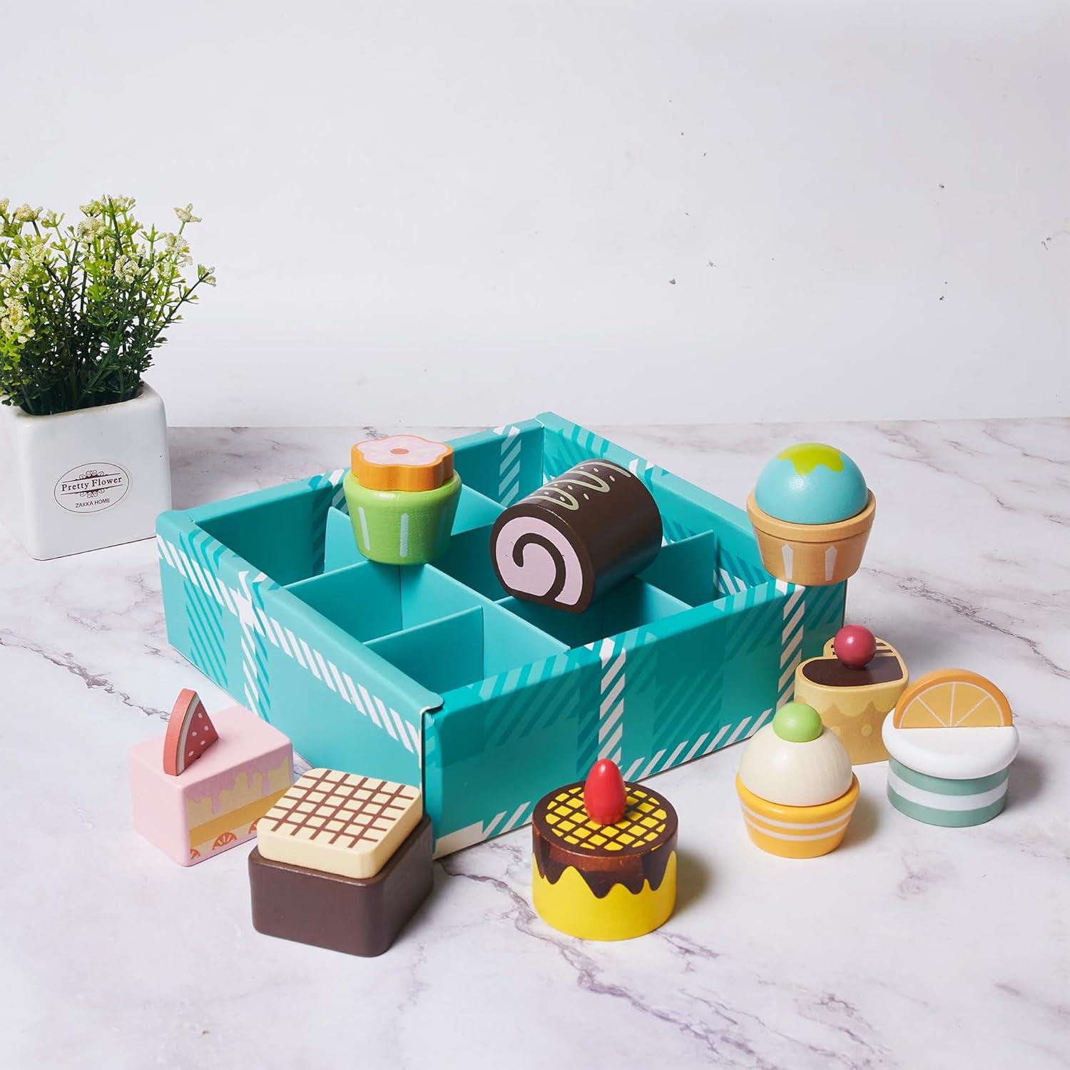 Juego de Comida de Madera MONT PLEASANT 10 Piezas Dulces