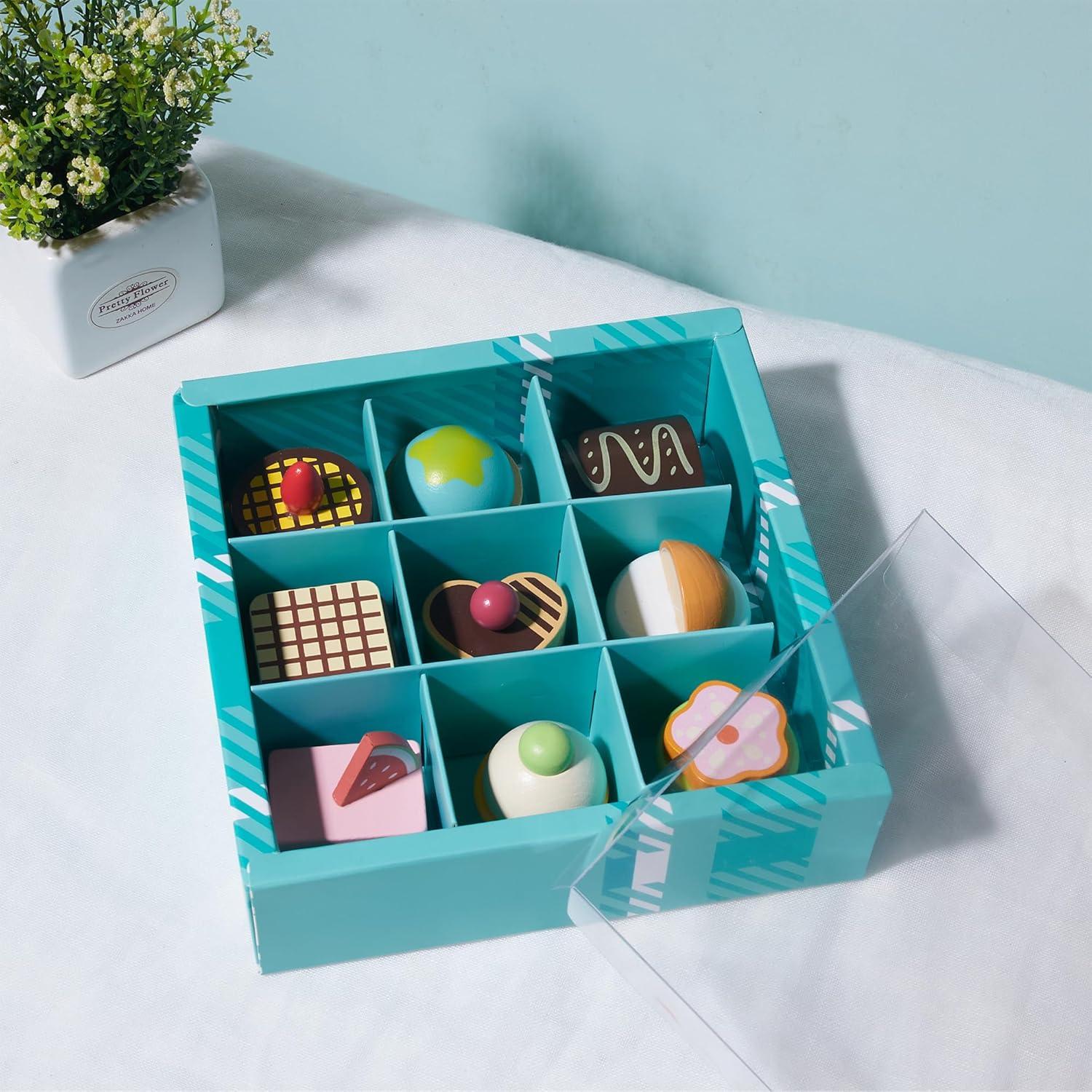 Juego de Comida de Madera MONT PLEASANT 10 Piezas Dulces