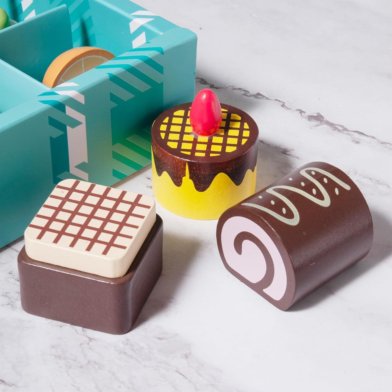 Juego de Comida de Madera MONT PLEASANT 10 Piezas Dulces