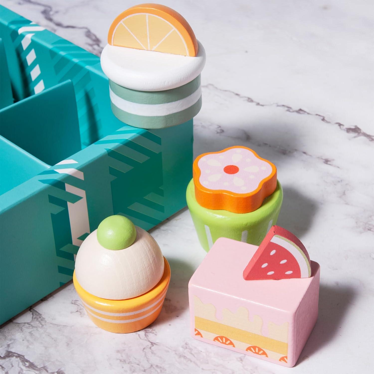 Juego de Comida de Madera MONT PLEASANT 10 Piezas Dulces