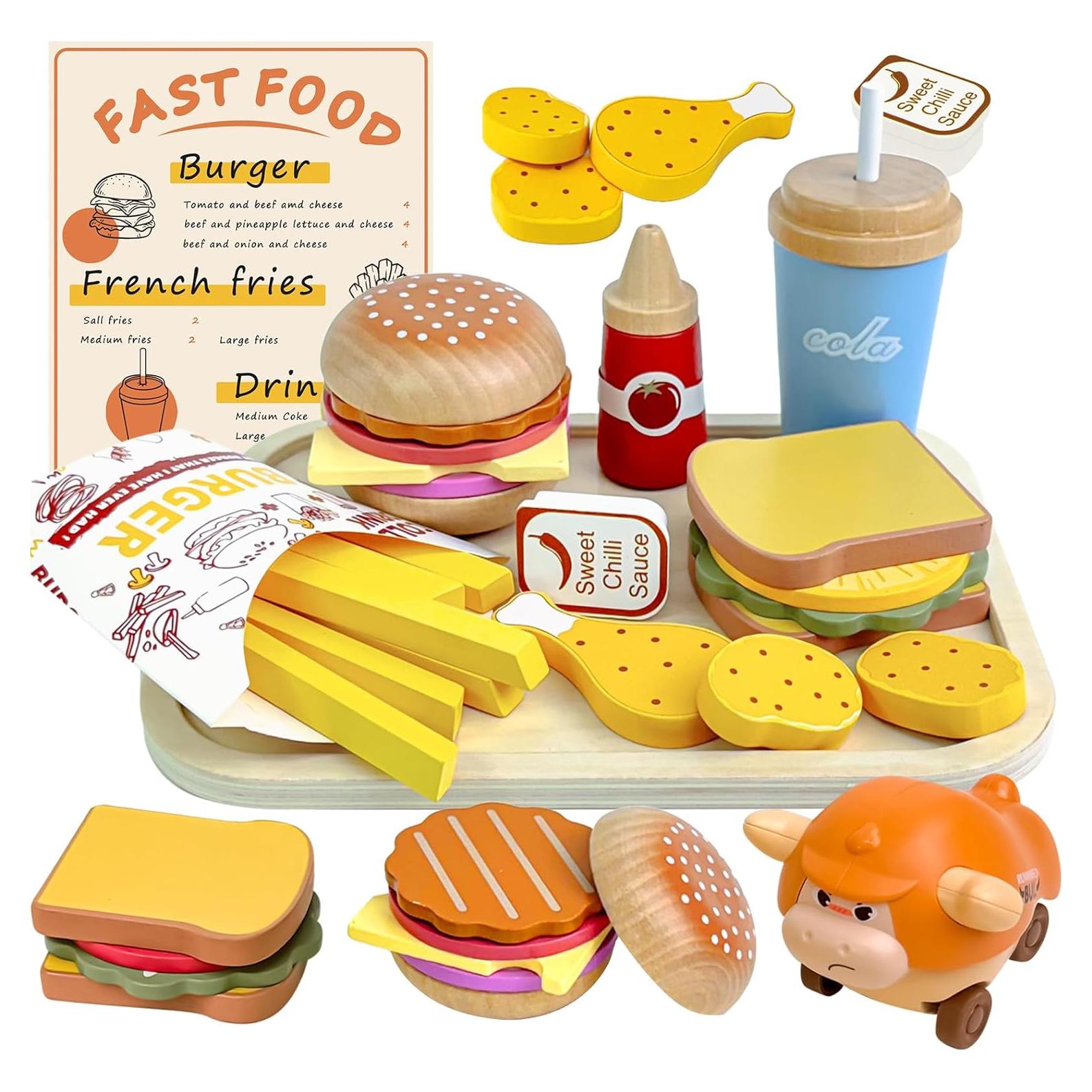 Juego de Comida de Madera Masonbaby KABI-0180 para Niños