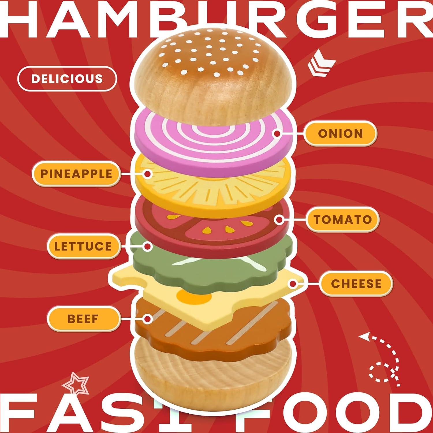 Juego de Comida de Madera Masonbaby KABI-0180 para Niños