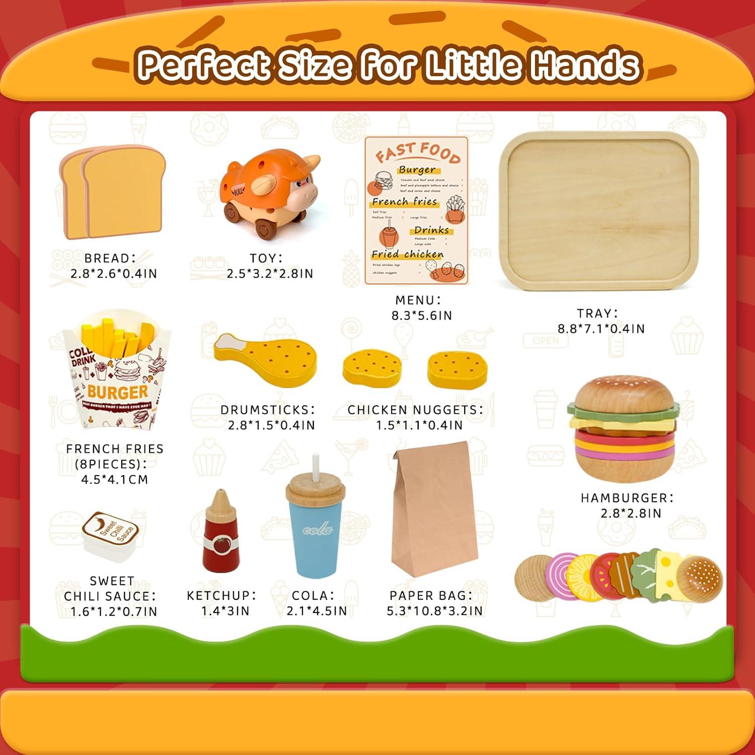 Juego de Comida de Madera Masonbaby KABI-0180 para Niños