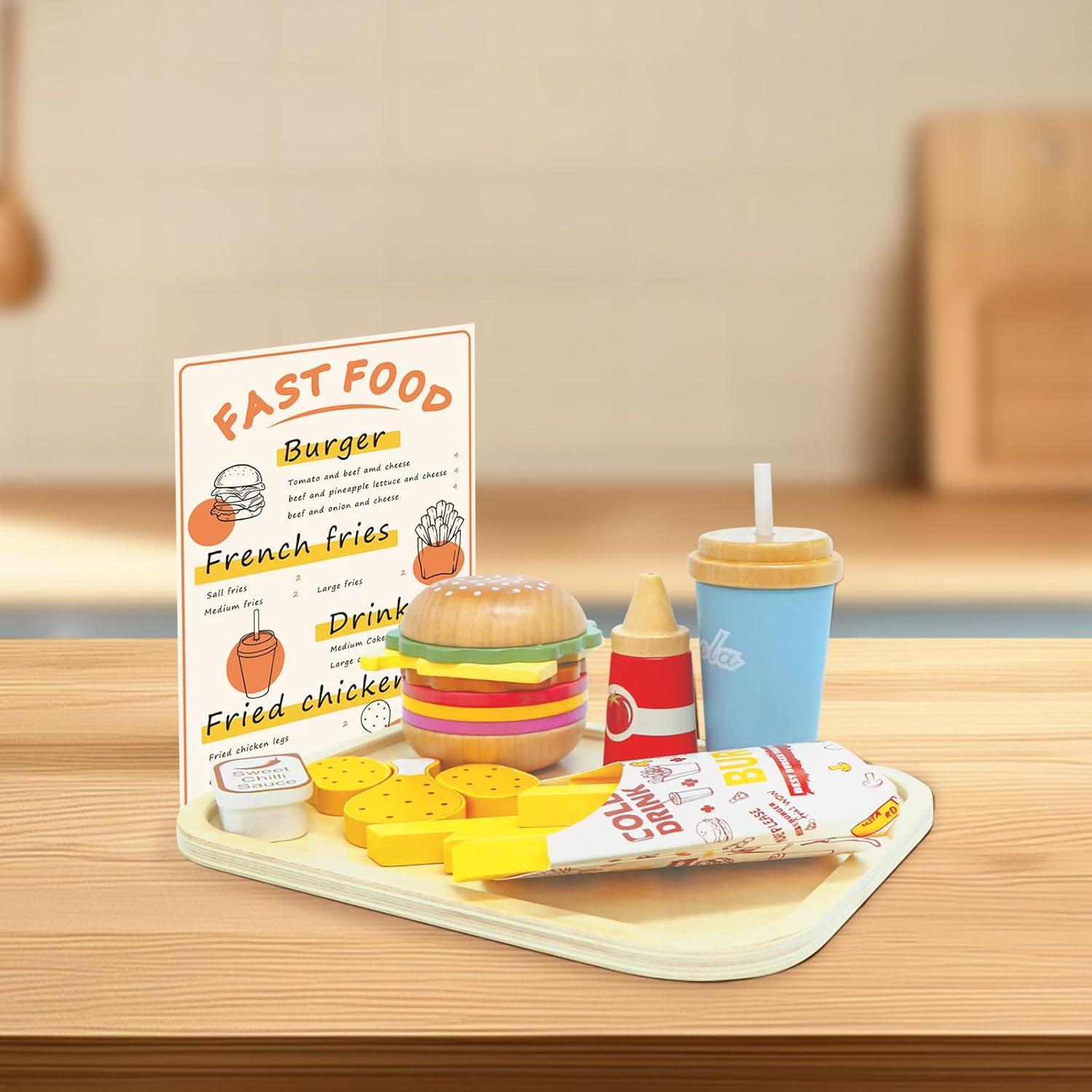 Juego de Comida de Madera Masonbaby KABI-0180 para Niños