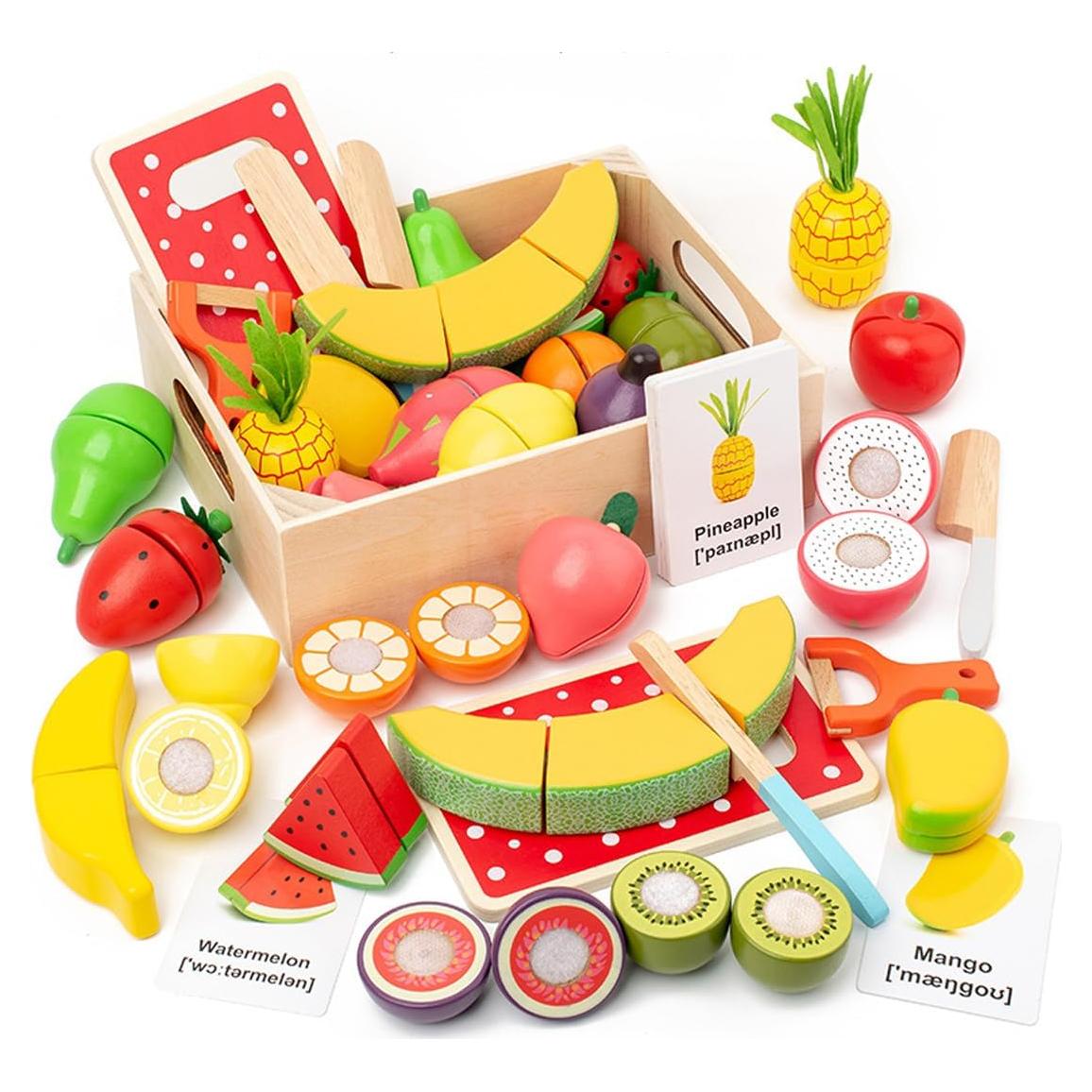 Juego de Comida de Madera 35 Piezas Zhejiang Yourun para Niños 3+