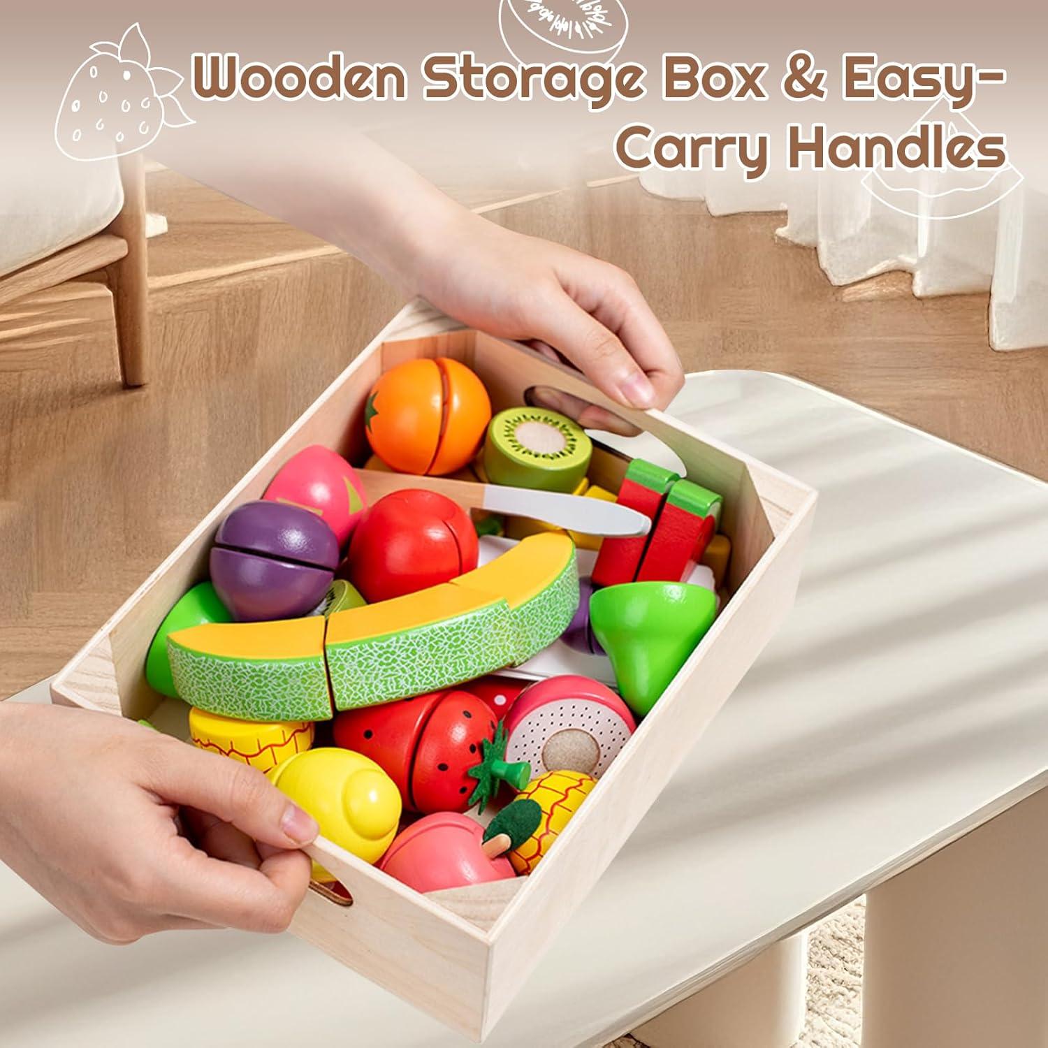 Juego de Comida de Madera 35 Piezas Zhejiang Yourun para Niños 3+