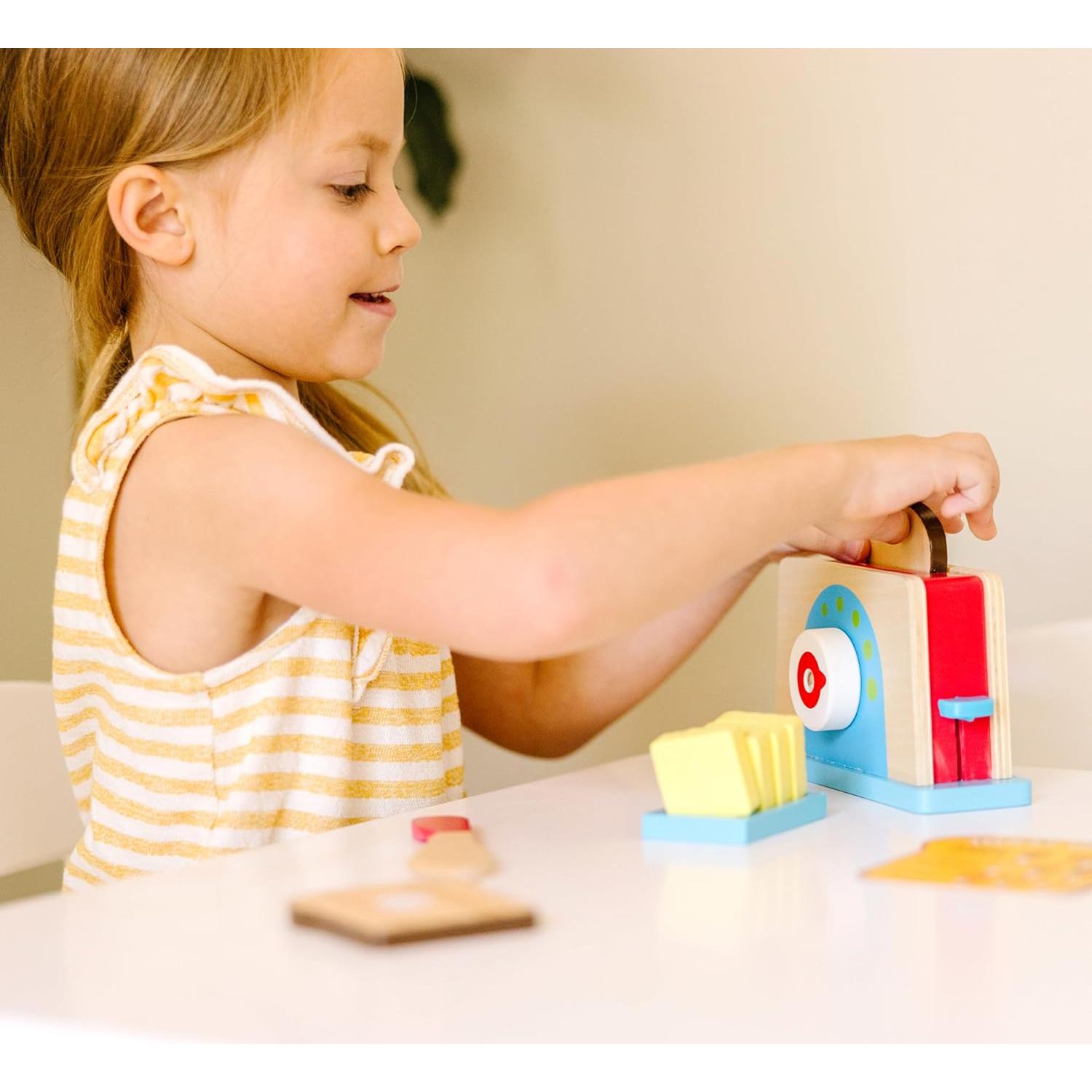 Juego de Tostadora de Pan y Mantequilla Melissa & Doug - 9 Piezas