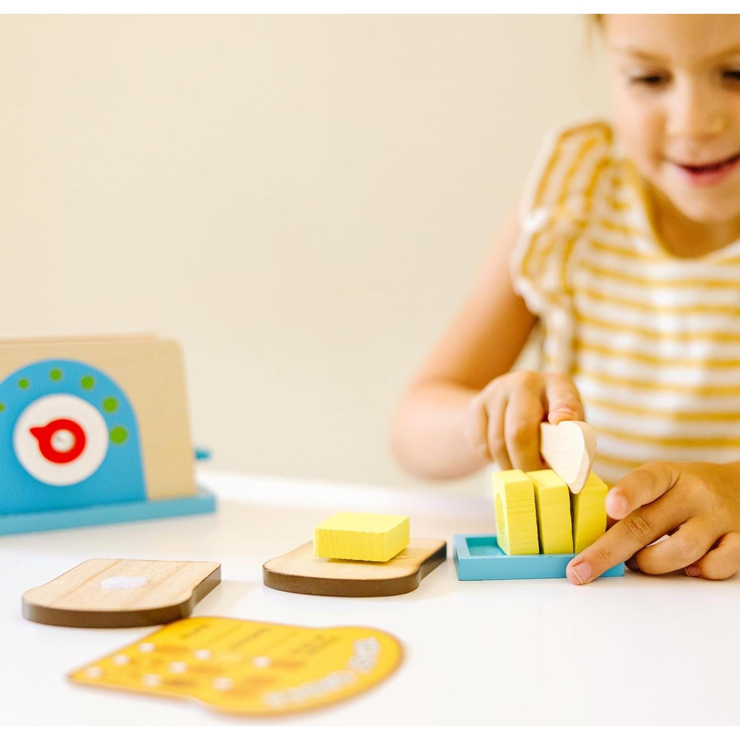 Juego de Tostadora de Pan y Mantequilla Melissa & Doug - 9 Piezas