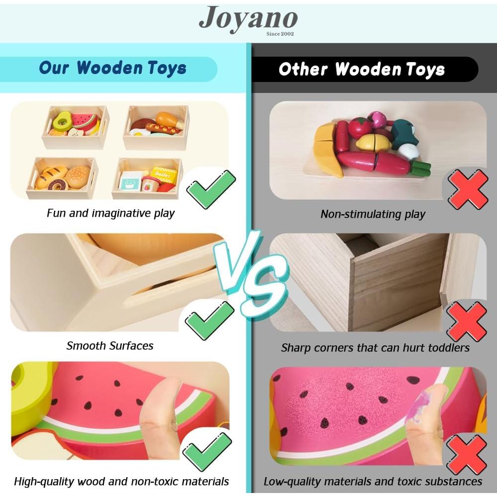 Juego de Comida de Madera 25 Piezas Smart Value Toys