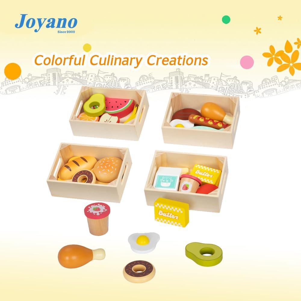 Juego de Comida de Madera 25 Piezas Smart Value Toys