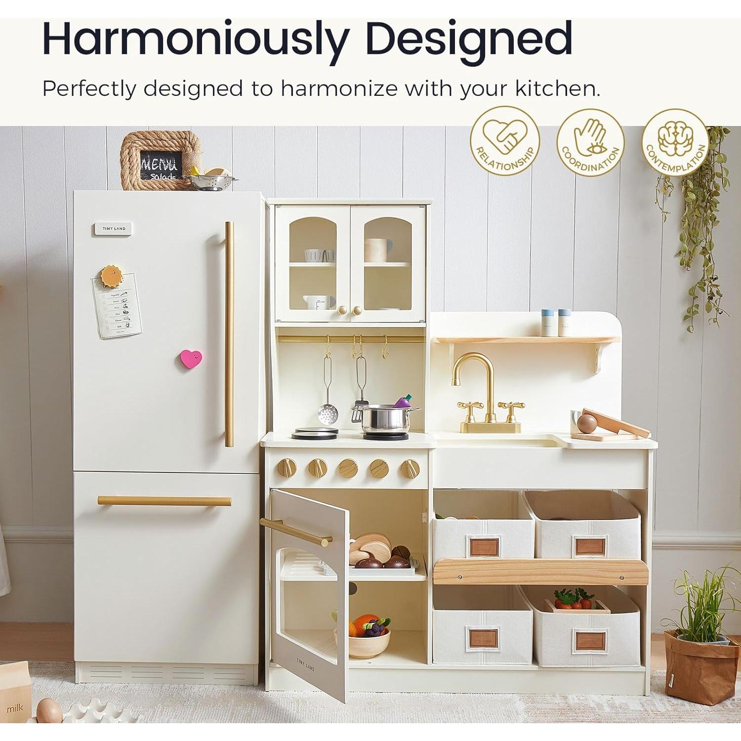 Frigorífico de Juguete de Madera Tiny Land 101.5 cm Seguro