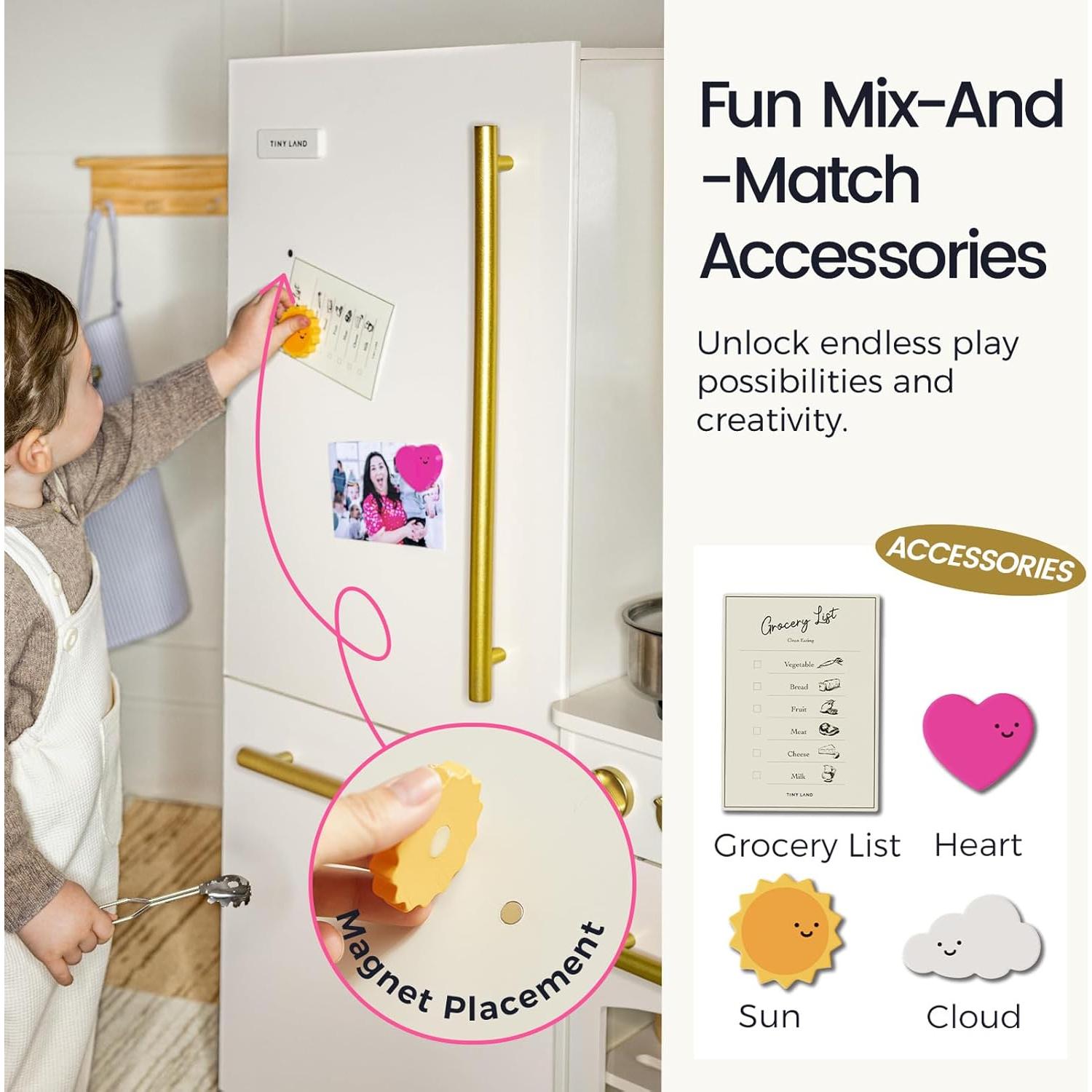 Frigorífico de Juguete de Madera Tiny Land 101.5 cm Seguro