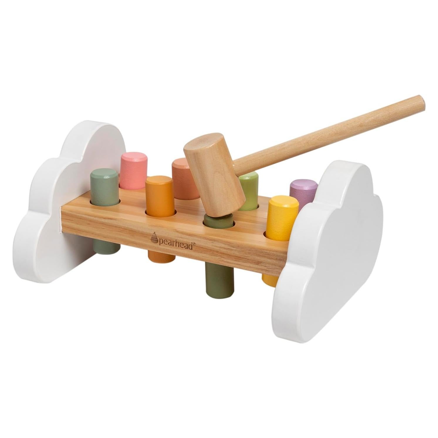 Banco de Martillo Montessori Pearhead - Juguete de Madera 12m+
