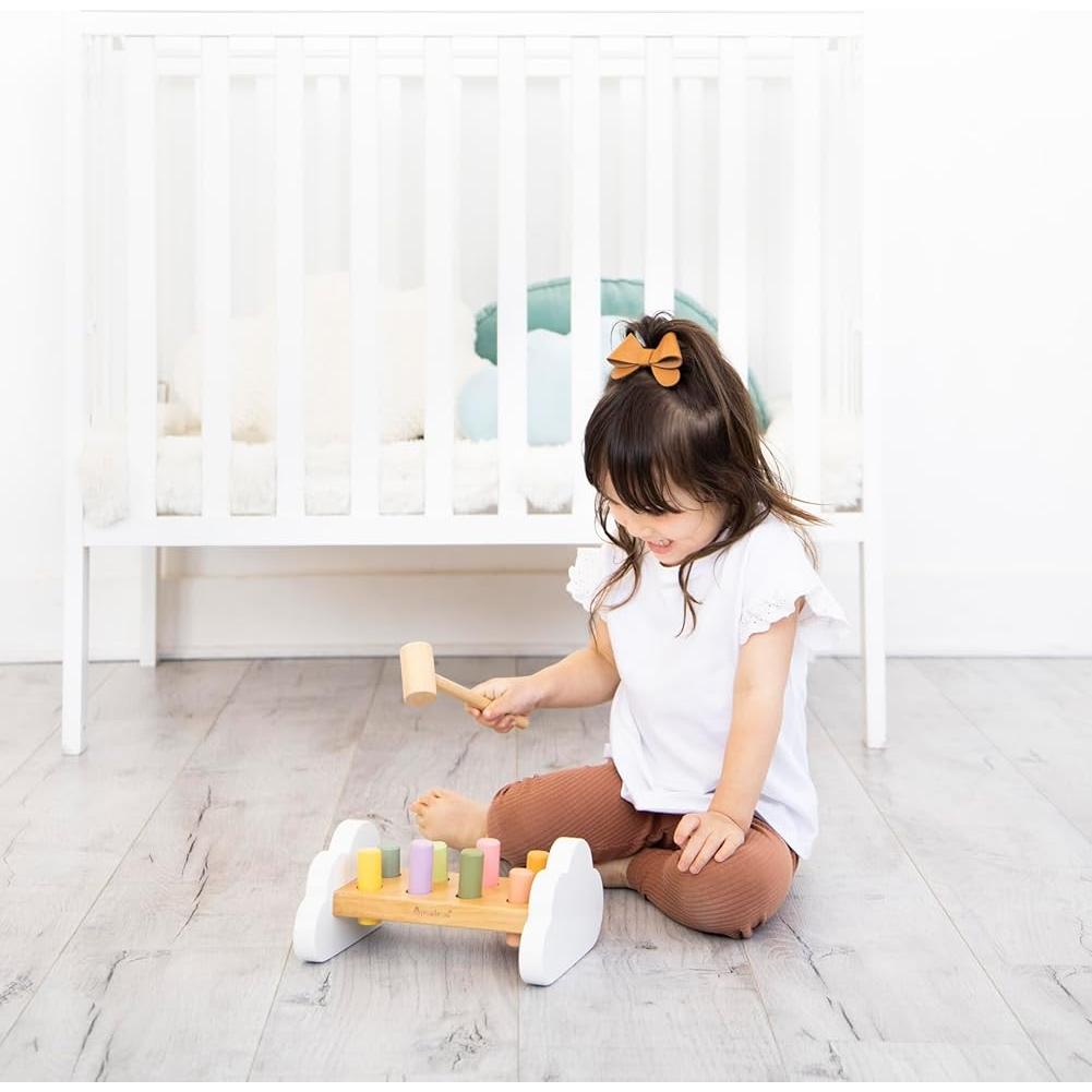Banco de Martillo Montessori Pearhead - Juguete de Madera 12m+