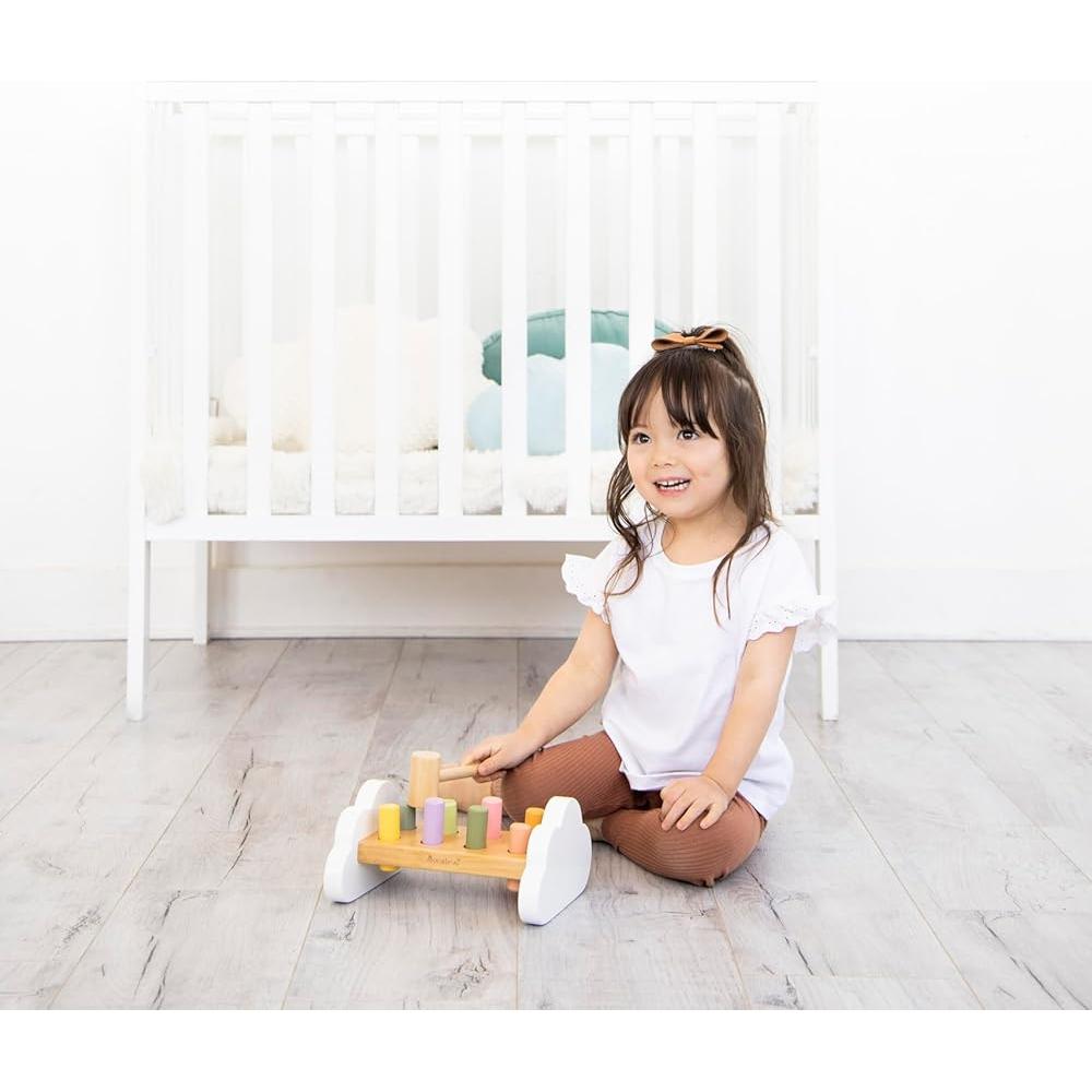 Banco de Martillo Montessori Pearhead - Juguete de Madera 12m+