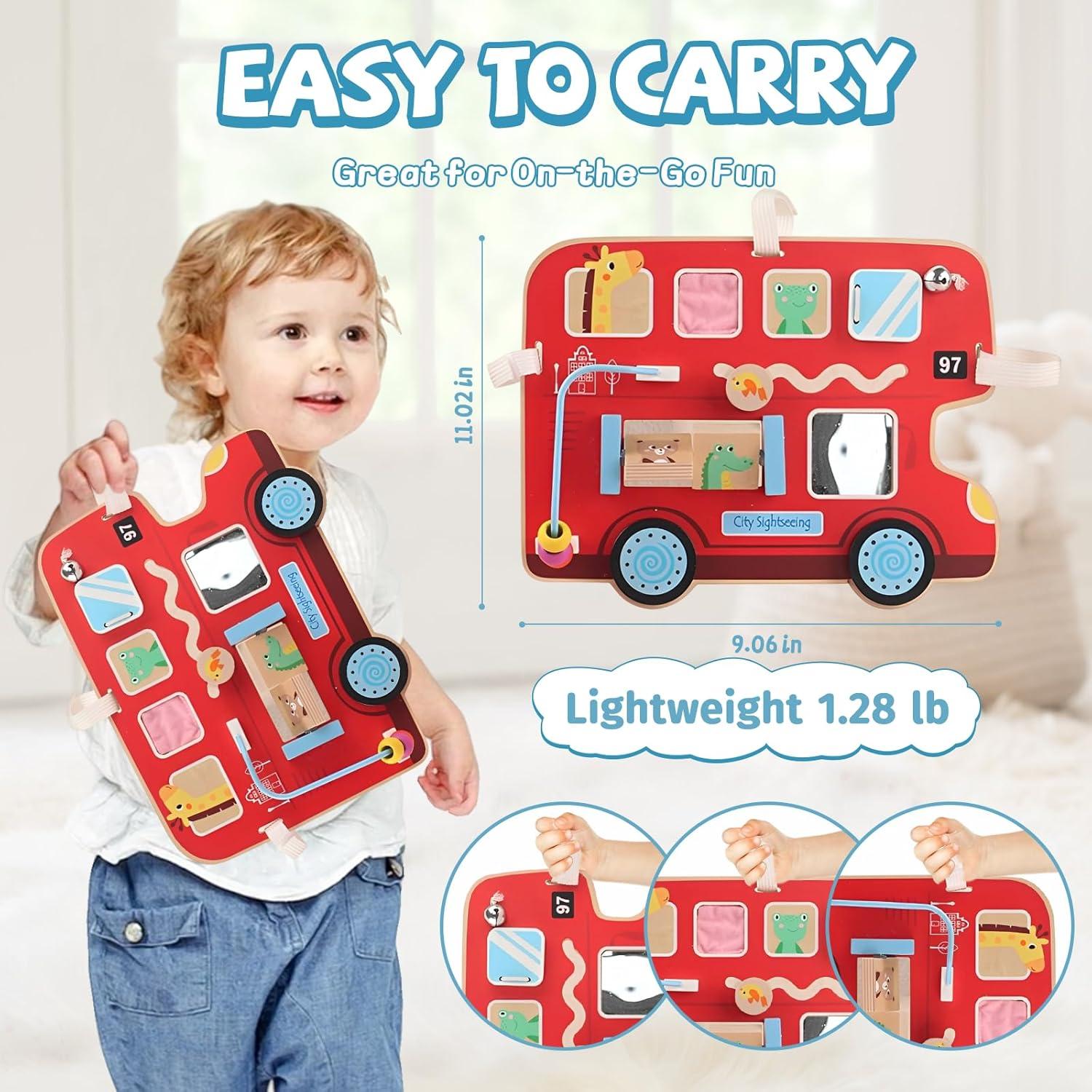 Tablero de Actividades Montessori de Madera Yunhe E613 - Juguete Educativo