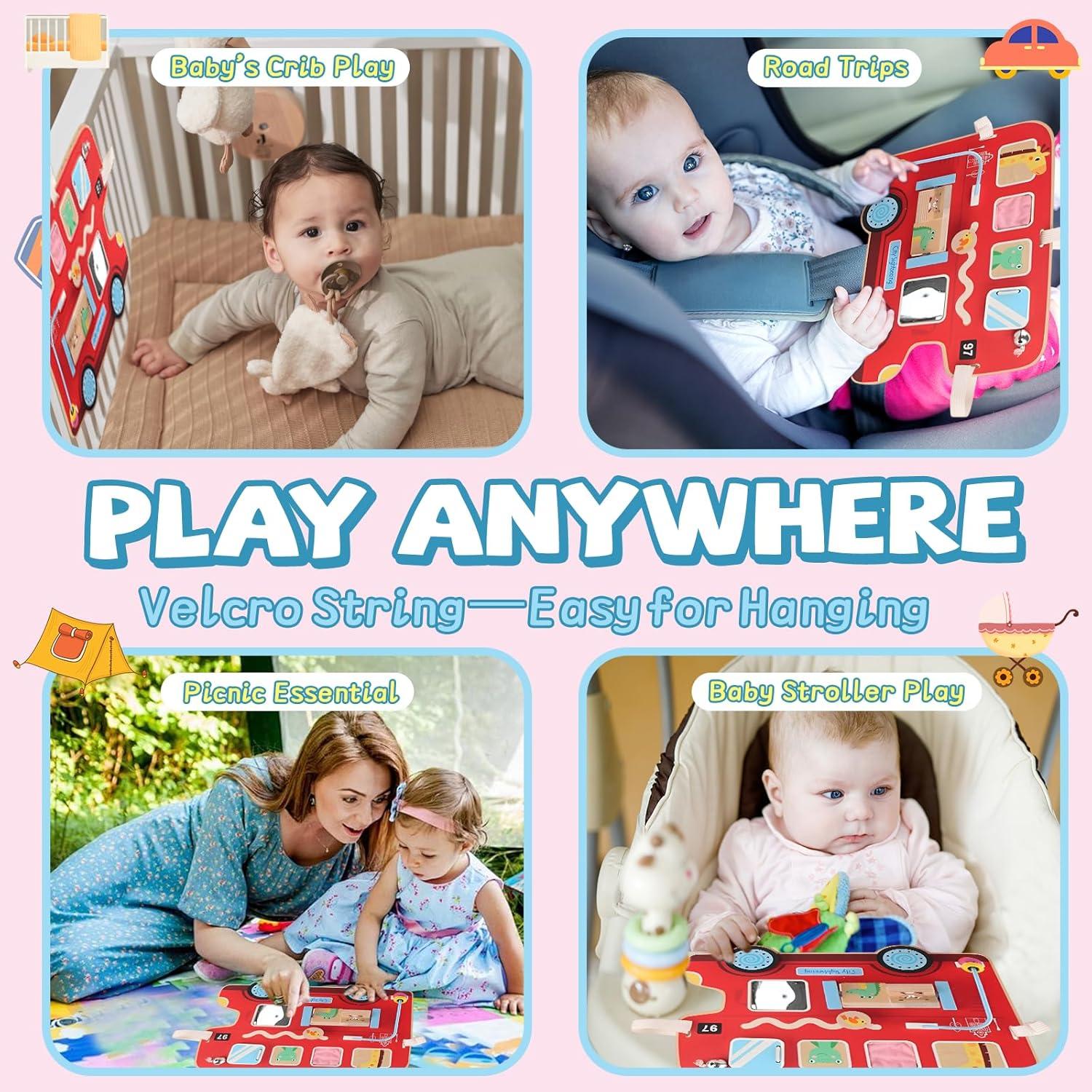 Tablero de Actividades Montessori de Madera Yunhe E613 - Juguete Educativo