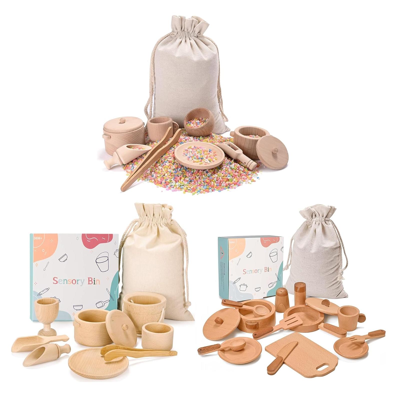 Caja Sensorial Montessori MONT PLEASANT - Juguetes de Madera para Niños