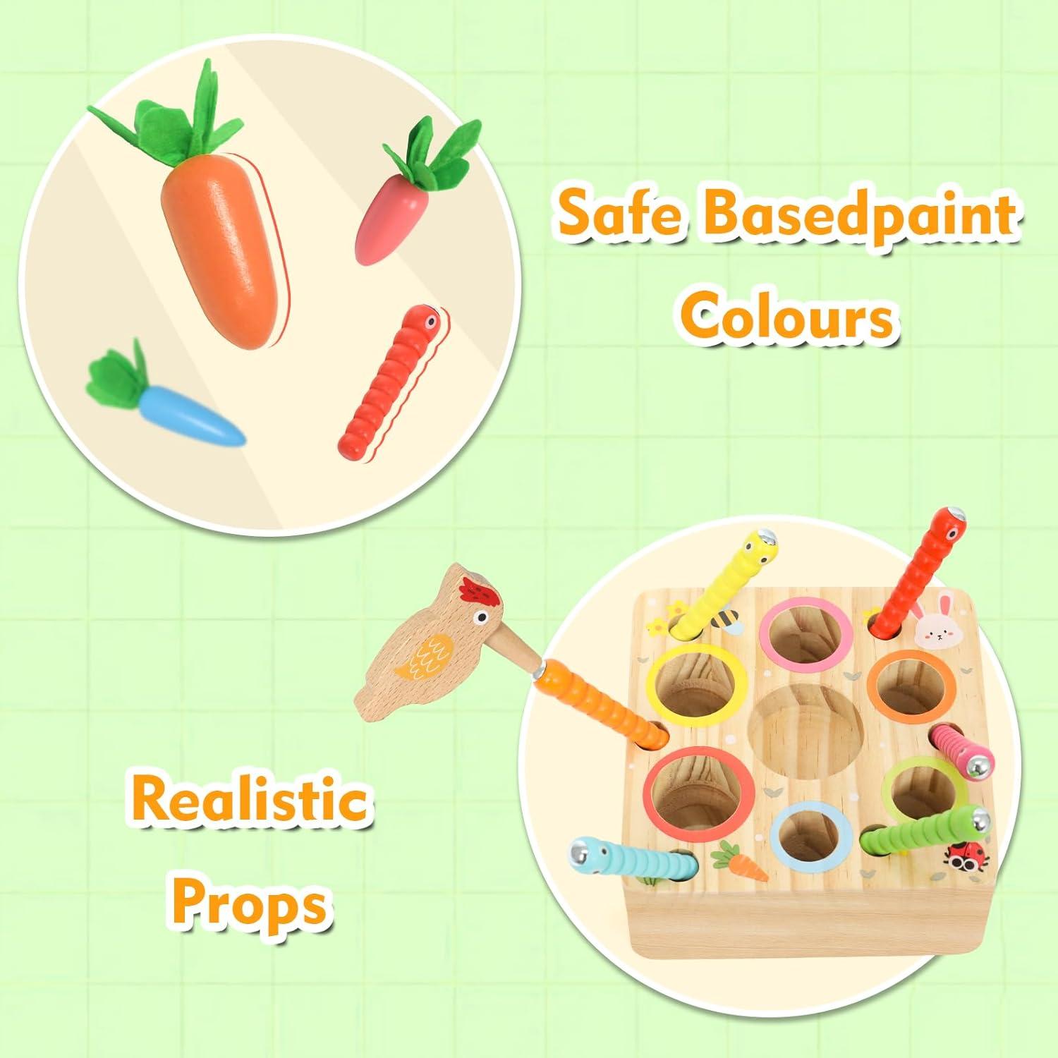 Juguete Educativo de Madera Ancaixin para Niños 1-3 Años