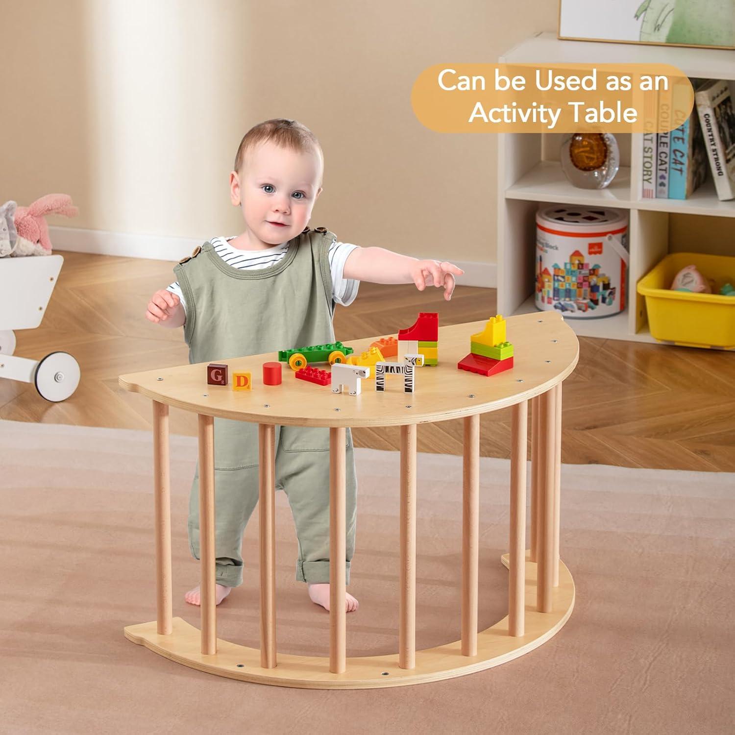 Escalador de Arco de Madera Costzon 6 en 1 con Cojín