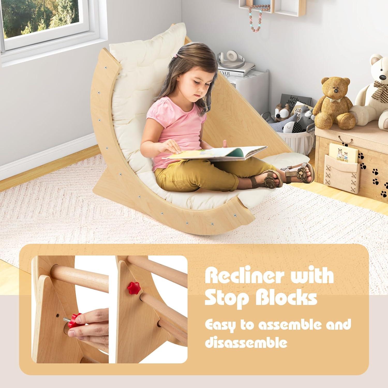 Escalador de Arco de Madera Costzon 6 en 1 con Cojín