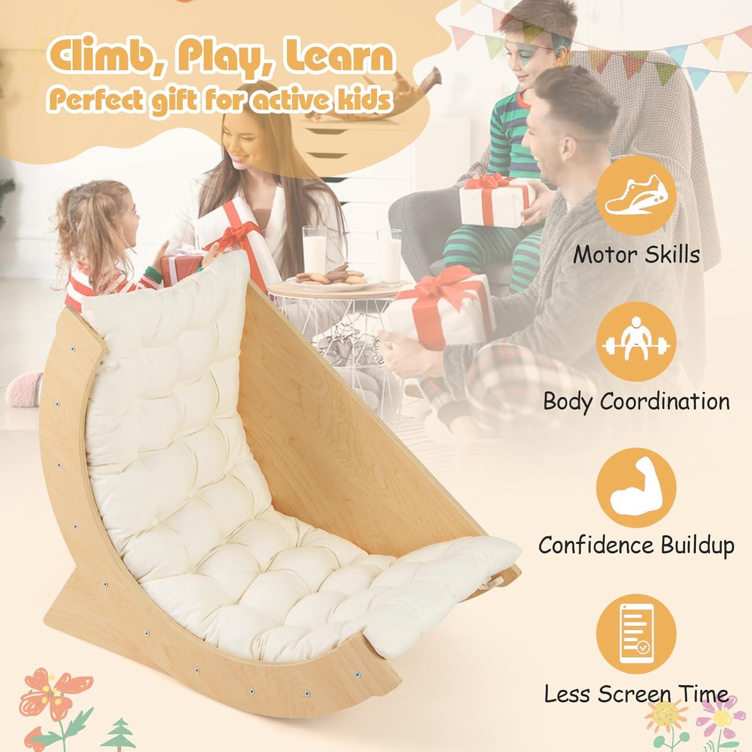 Escalador de Arco de Madera Costzon 6 en 1 con Cojín