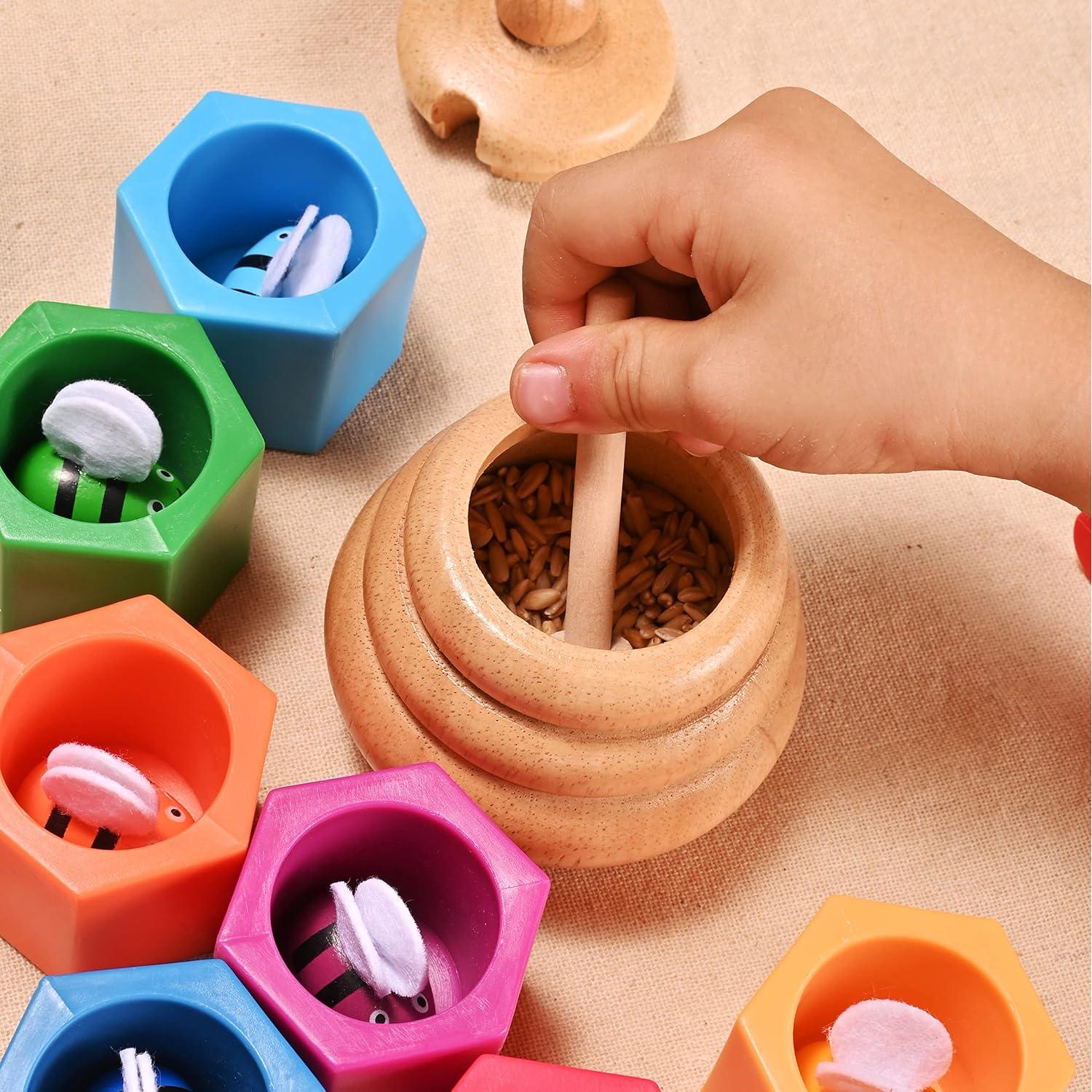 Caja Sensorial Montessori para Niños - Juguetes de Madera Educativos