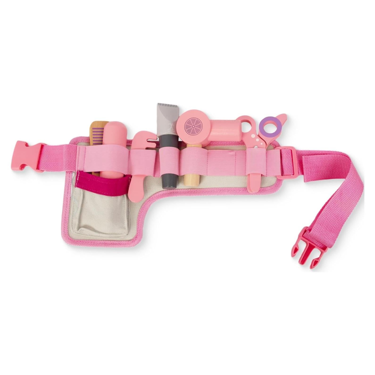 Set de Juguetes de Salón de Belleza WoodenEdu - Madera Rosa