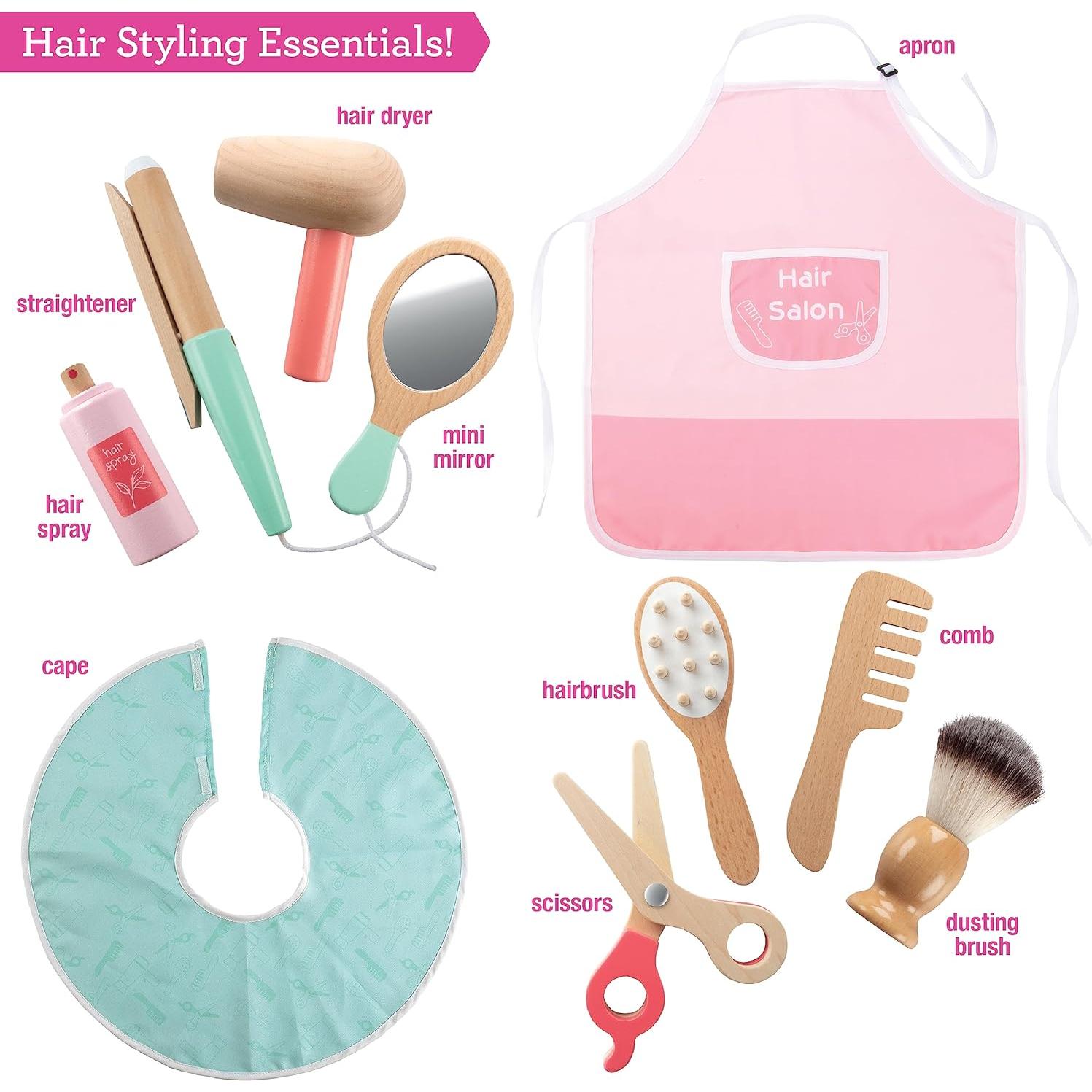 Juego de Peluquería de Madera Svan con Espejo y Silla