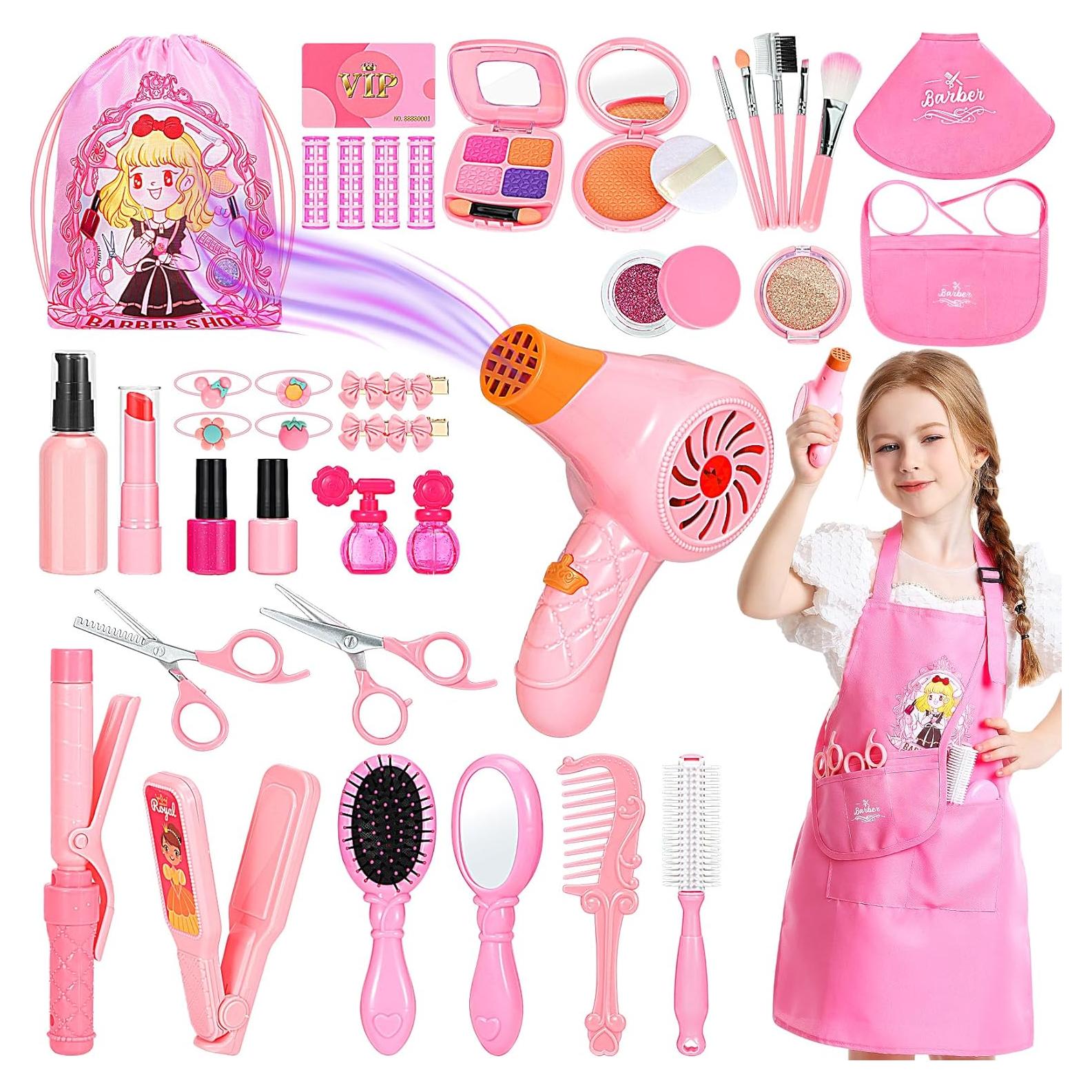 Set de Juguetes de Salón de Belleza Hapgo 39 Piezas para Niñas