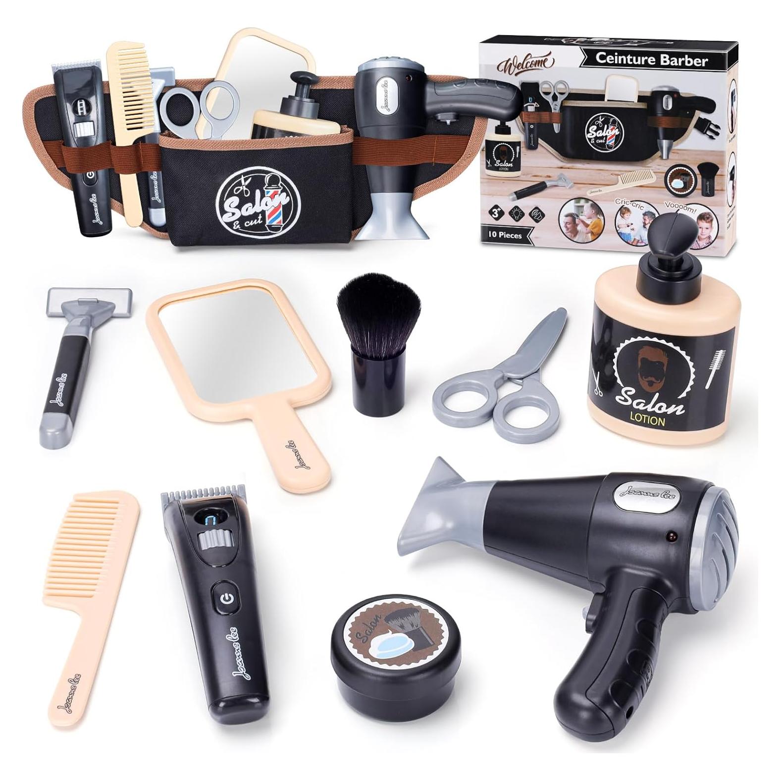 Juego de Rol de Barbería para Niños MUNDIDO - 10 Piezas