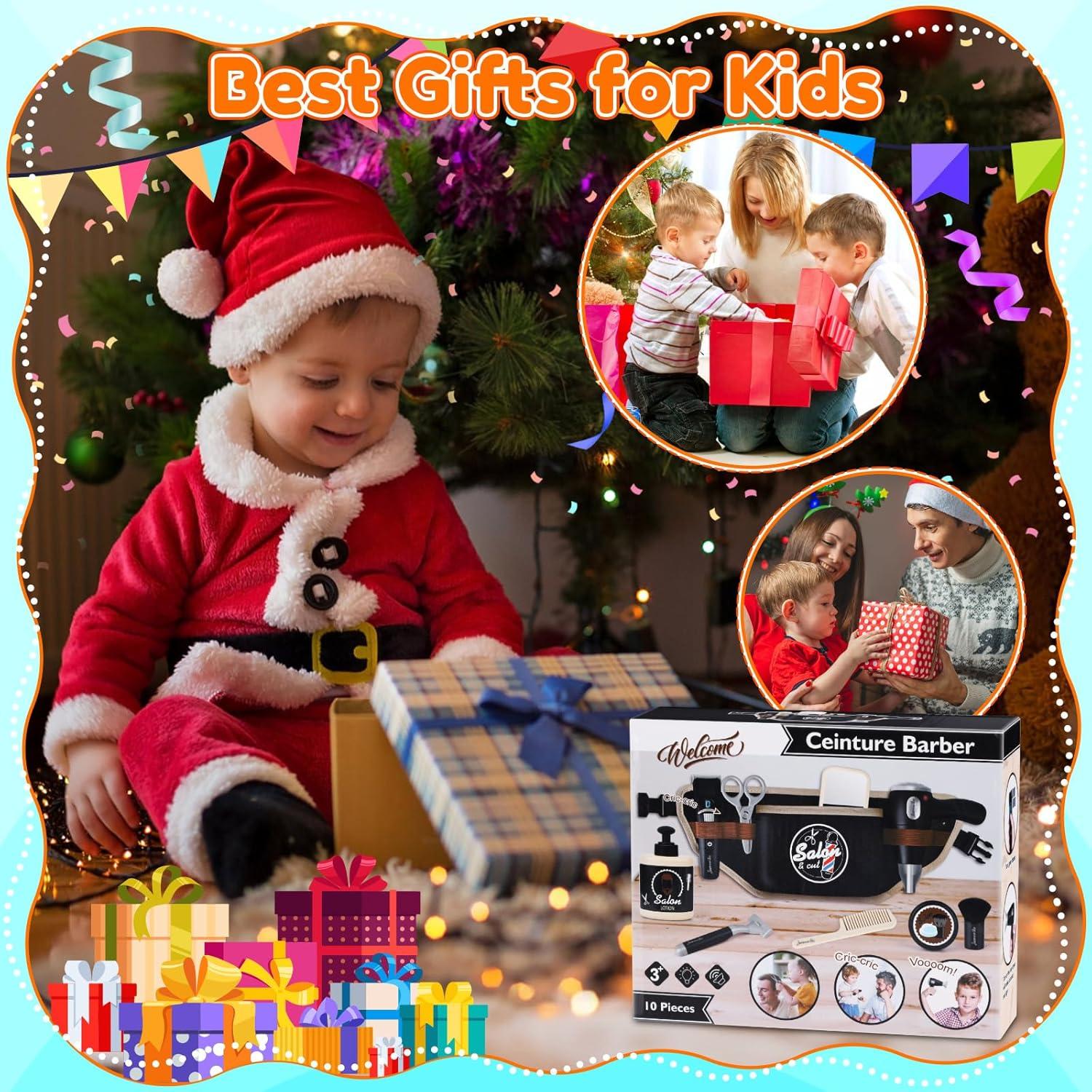 Juego de Rol de Barbería para Niños MUNDIDO - 10 Piezas