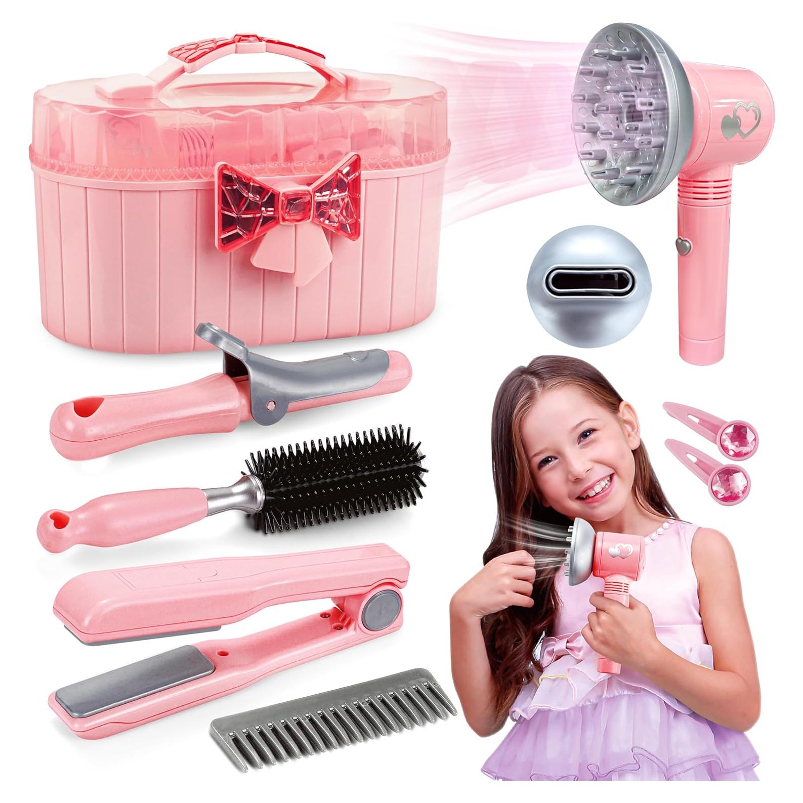 Juego de Peluquería Infantil Toy Choi 10 Piezas Rosa